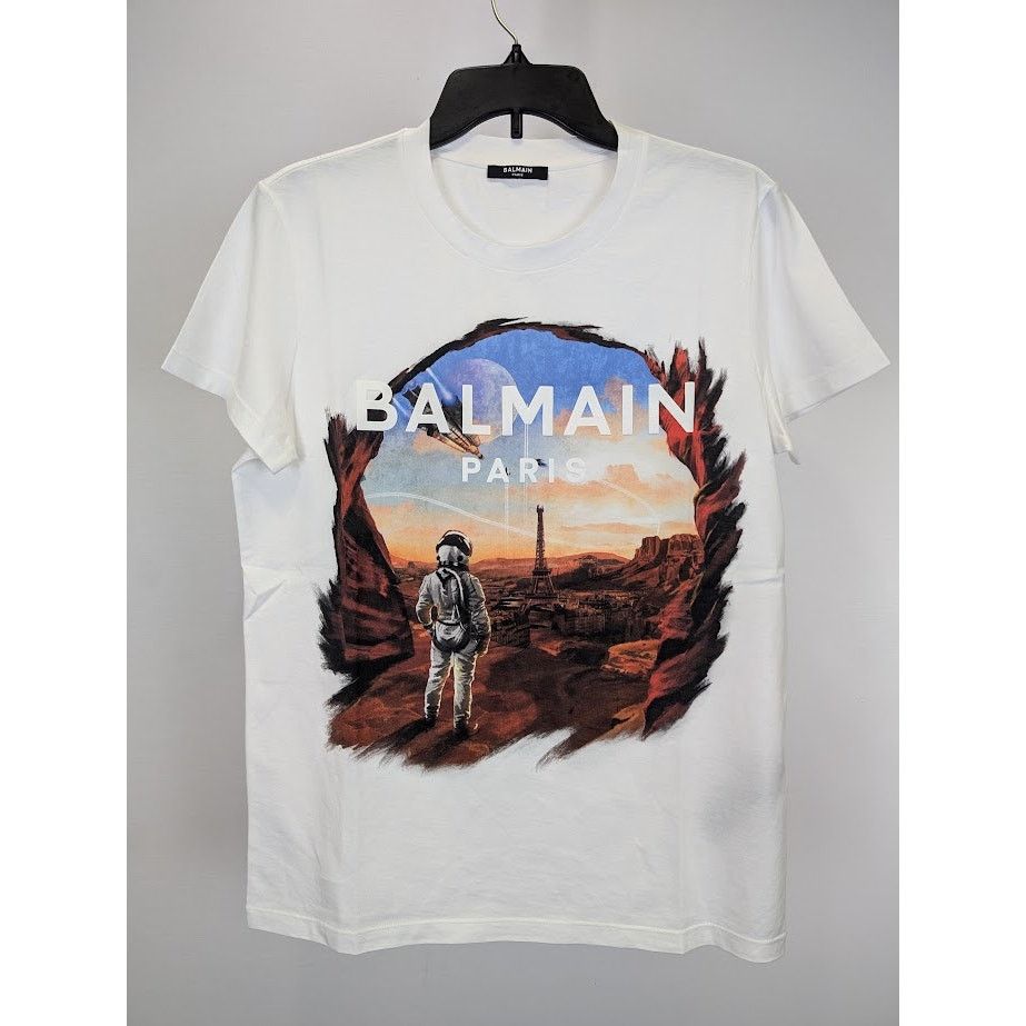 Balmain o1rshd1 Short Sleeve T-Shirt in White Size US S / EU 44-46 / 1 - 3 Thumbnail