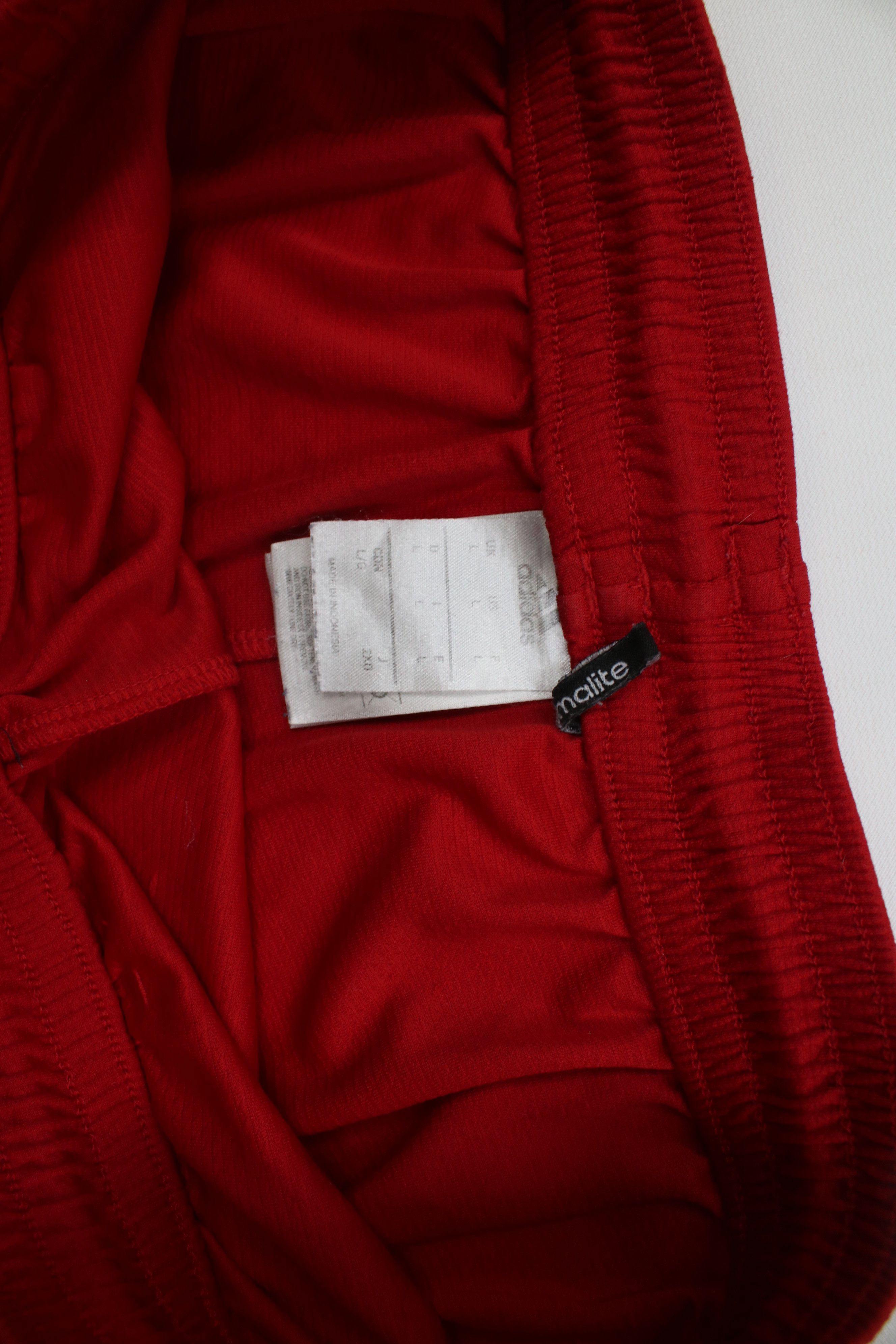 Adidas Vintage Y2K Adidas Knee Running Jogging Soccer Shorts Red Size US 34 / EU 50 - 8 Thumbnail