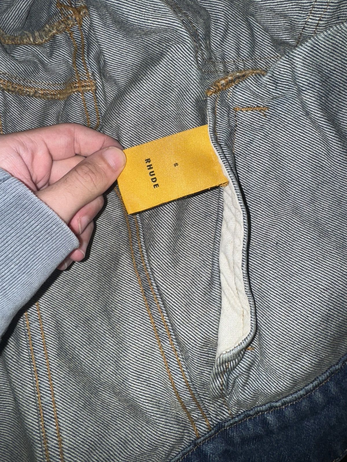 Rhude Rhude Denim Jacket brand new Size US M / EU 48-50 / 2 - 5 Thumbnail