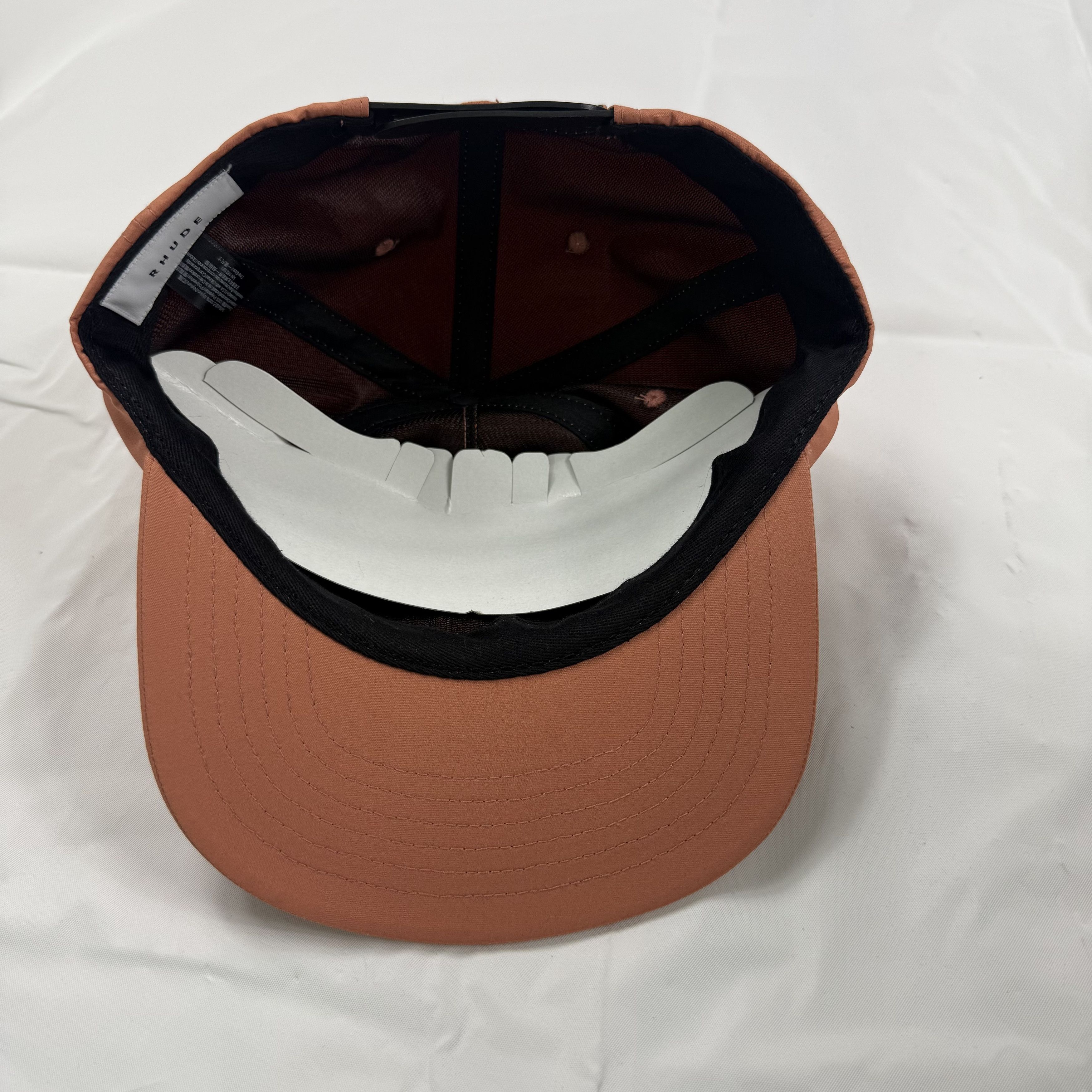 Rhude Rhude Mens Rust Orange Nylon Snapback Hat Adjustable Cap Size ONE SIZE - 5 Thumbnail