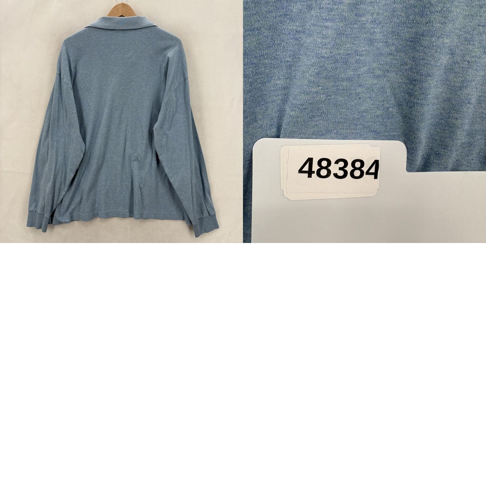 Polo Ralph Lauren Polo Ralph Lauren Polo Shirt Mens Big 2X Blue Long Sleeve Cotton Polo Shirt Big & Tall Mens Blue Polo Shirt Size US XXL / EU 58 / 5 - 9 Thumbnail