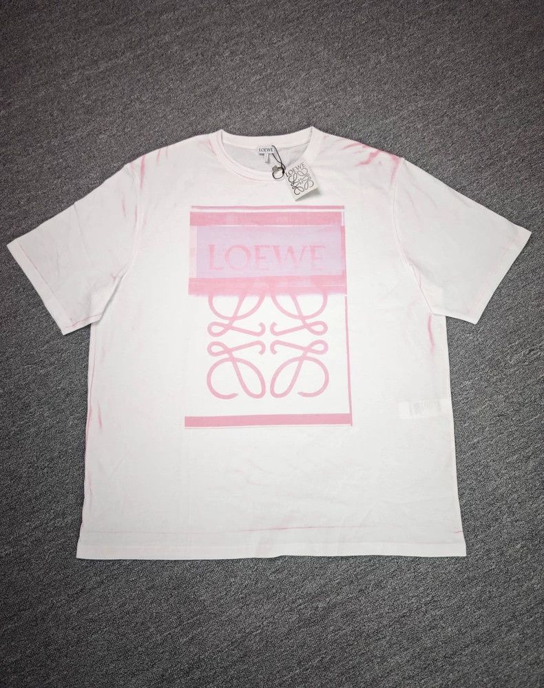 Loewe LOEWE Pure color Logo printed round neck casual short slee Size M / US 6-8 / IT 42-44 - 1 Thumbnail