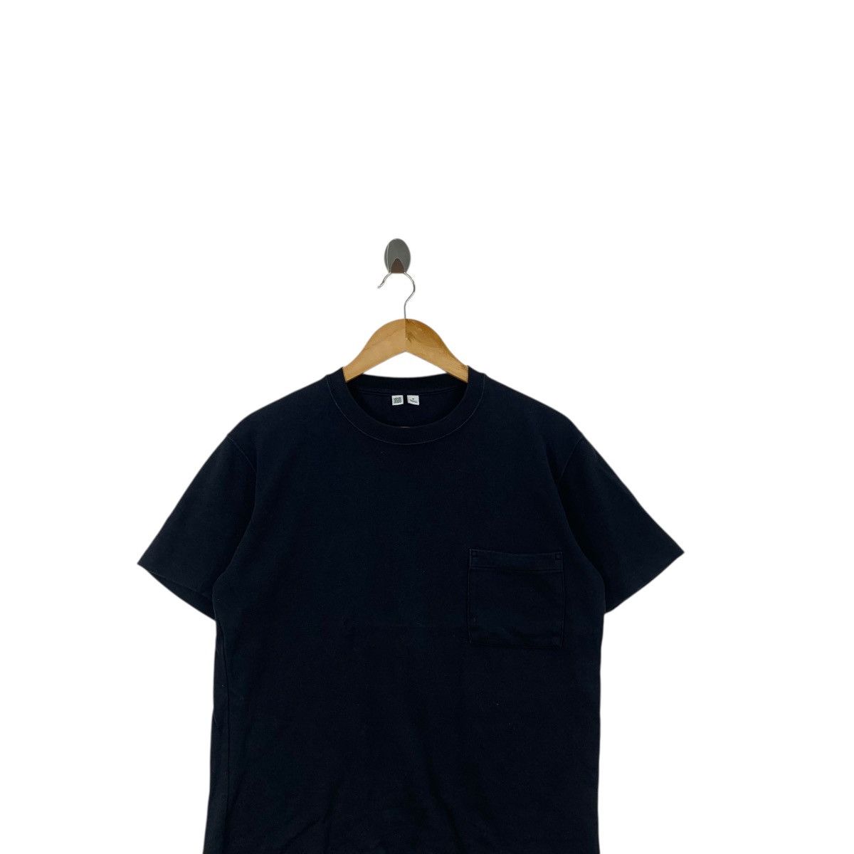 Lemaire LEMAIRE x UNIQLO COLLECTION Plain Black Tee Shirt Top UUU Size M / US 6-8 / IT 42-44 - 2 Thumbnail