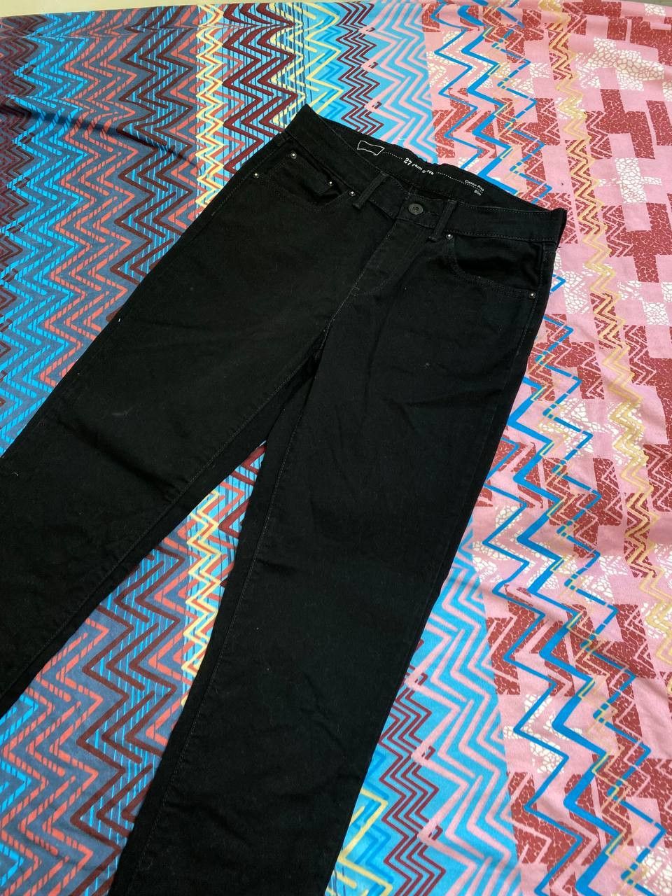 Levi's Black jeans vintage Y2K Levi's Classic Rise Slim streetwear Size 27" / US 4 / IT 40 - 7 Thumbnail
