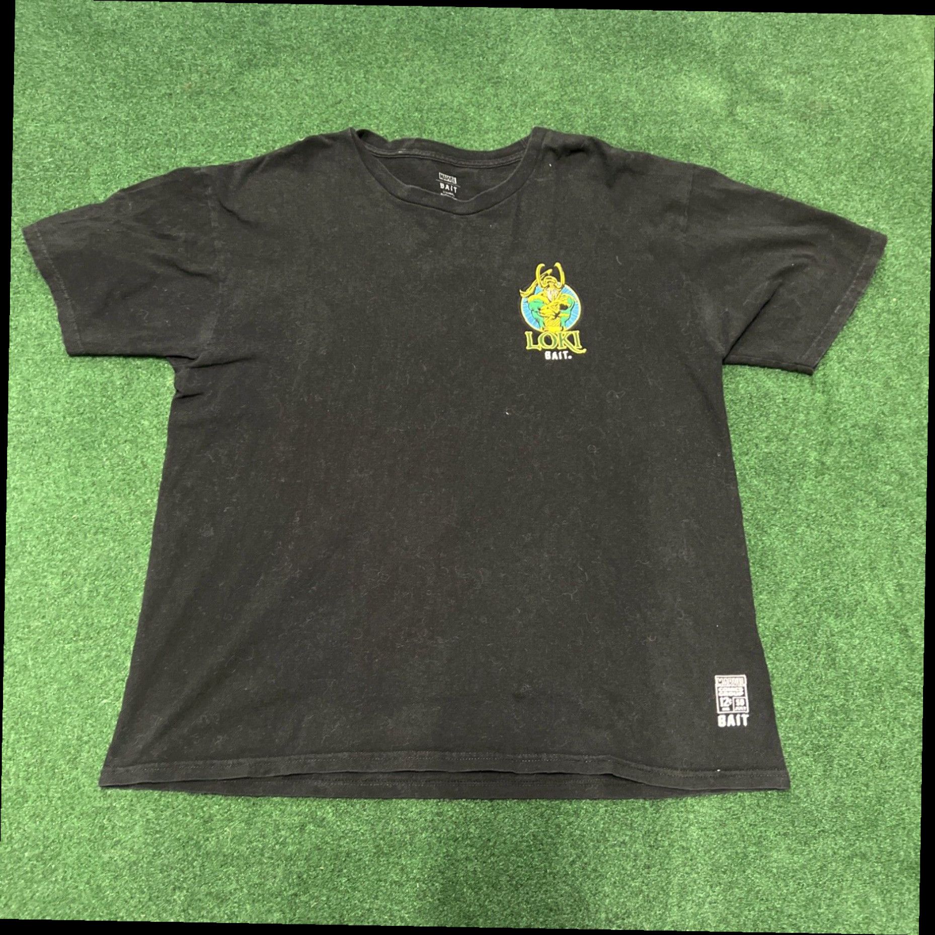 Vintage BAIT X Marvel Size XL X-Men T-shirt Loki Comic Graphic Black Master Of Mischief Size US XL / EU 56 / 4 - 3 Thumbnail