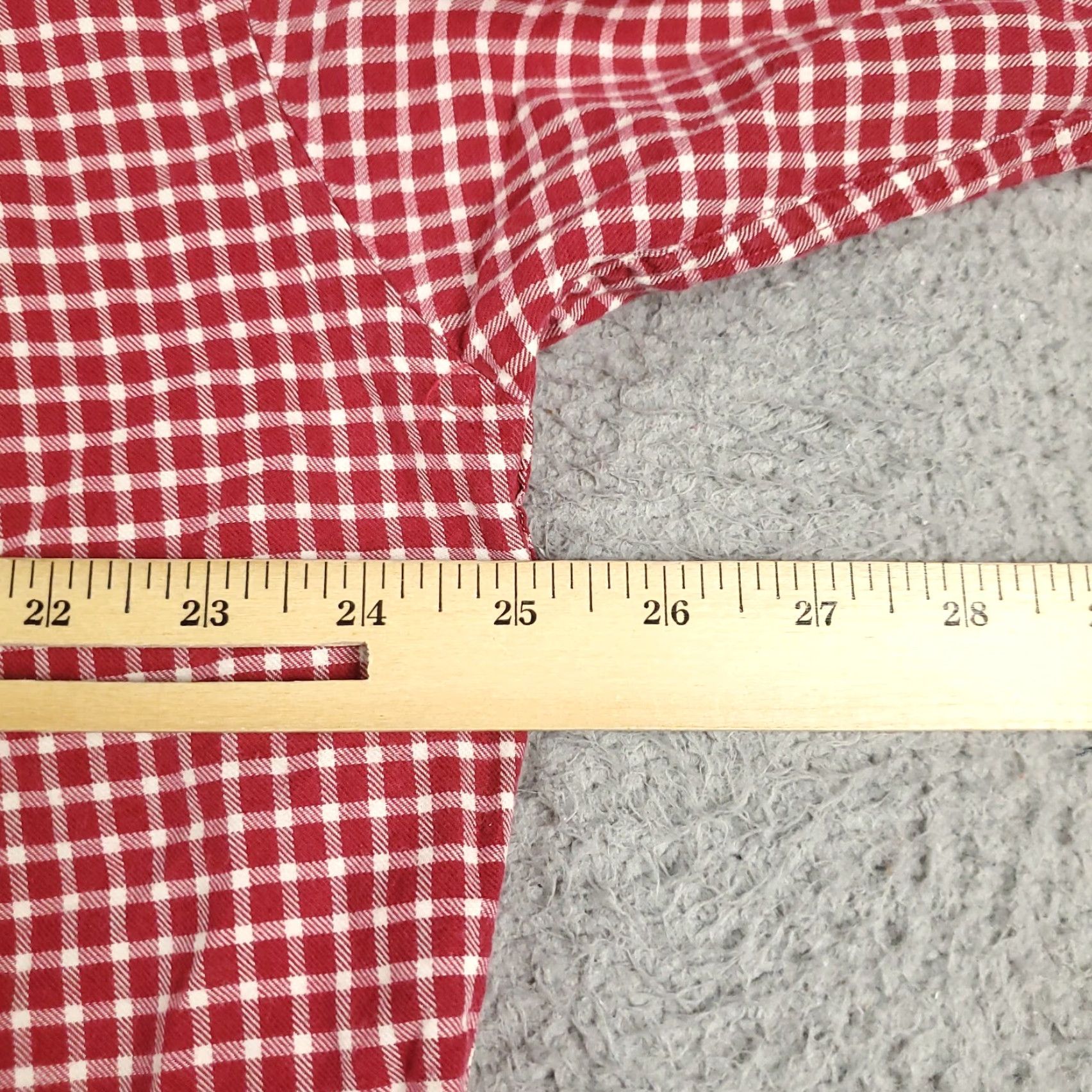 Tommy Hilfiger Tommy Hilfiger Shirt Mens Large Red Check Casual Button-Up Long Sleeve, Regular Fit, Cotton, Classic Preppy Brand Mens Clothing Size US L / EU 52-54 / 3 - 5 Thumbnail
