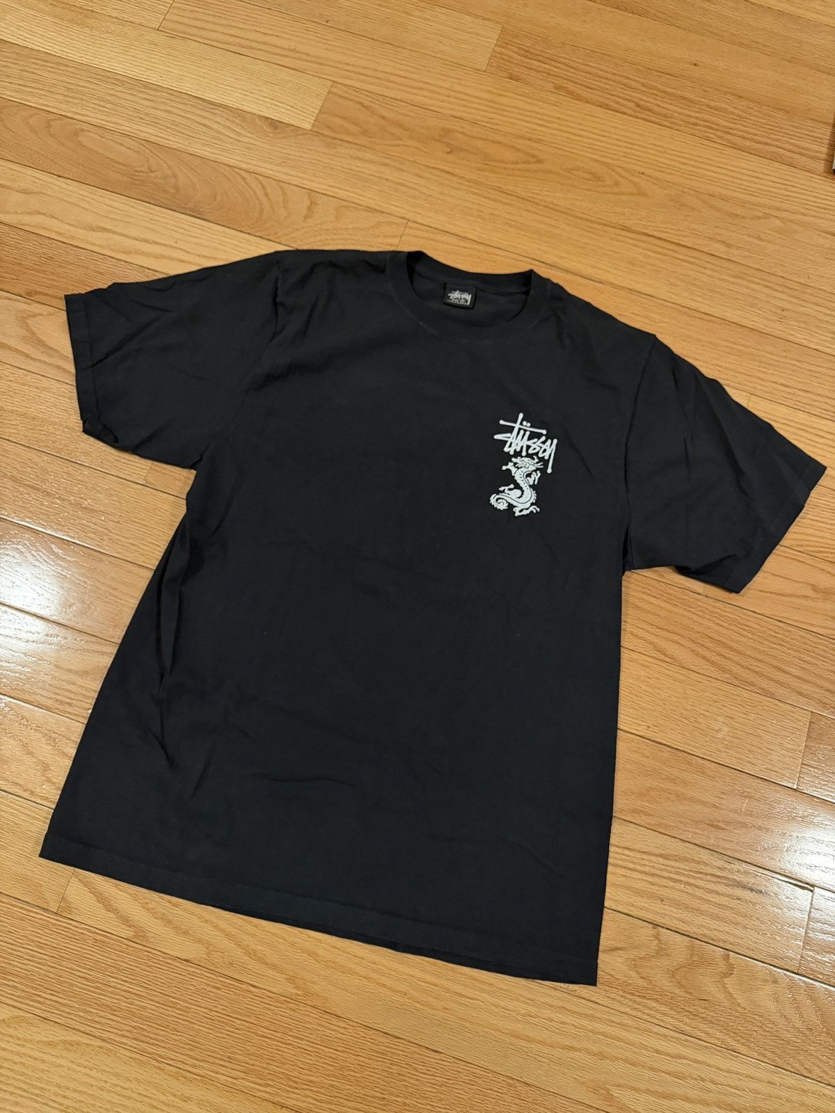 Stussy Stussy Double Dragon Pigment Dye Tee Size US M / EU 48-50 / 2 - 1 Thumbnail