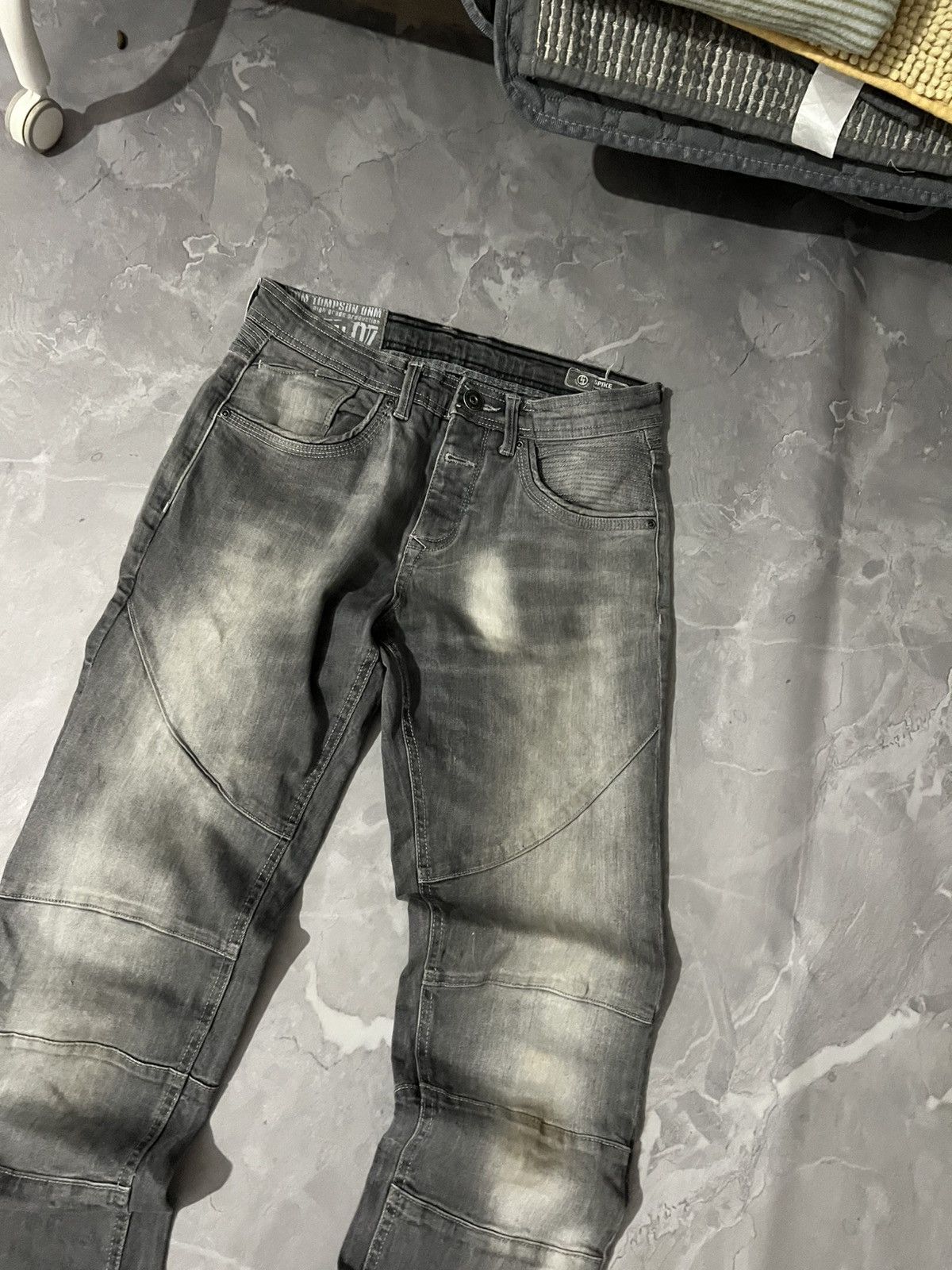 Japanese Brand Destroyed Slim Distressed Vibe / Japan Grunge Archive Y2K Size US 30 / EU 46 - 2 Thumbnail