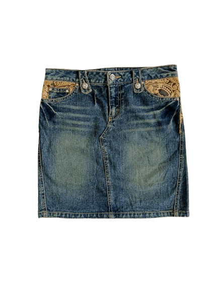 Japanese Brand Lei Firenze Mini Skirts Denim Japanese Brand Size 30" / US 8 / IT 44 - 1 Thumbnail