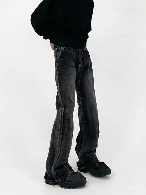VIBE High street washed vintage slightly flared jeans Size US 32 / EU 48 - 5 Thumbnail