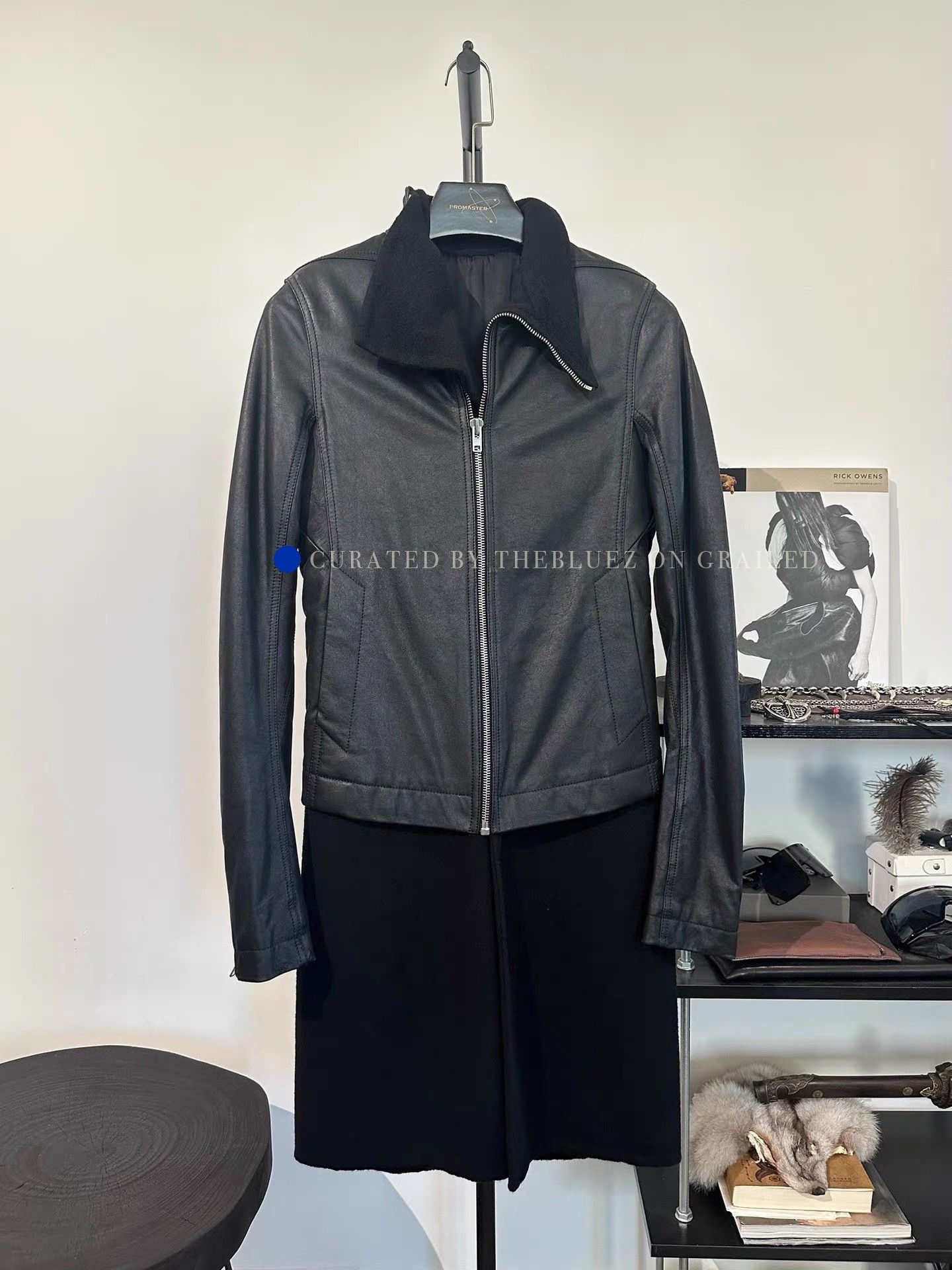 Rick Owens Mid-Length Black Woolen Coat Size US S / EU 44-46 / 1 - 1 Thumbnail