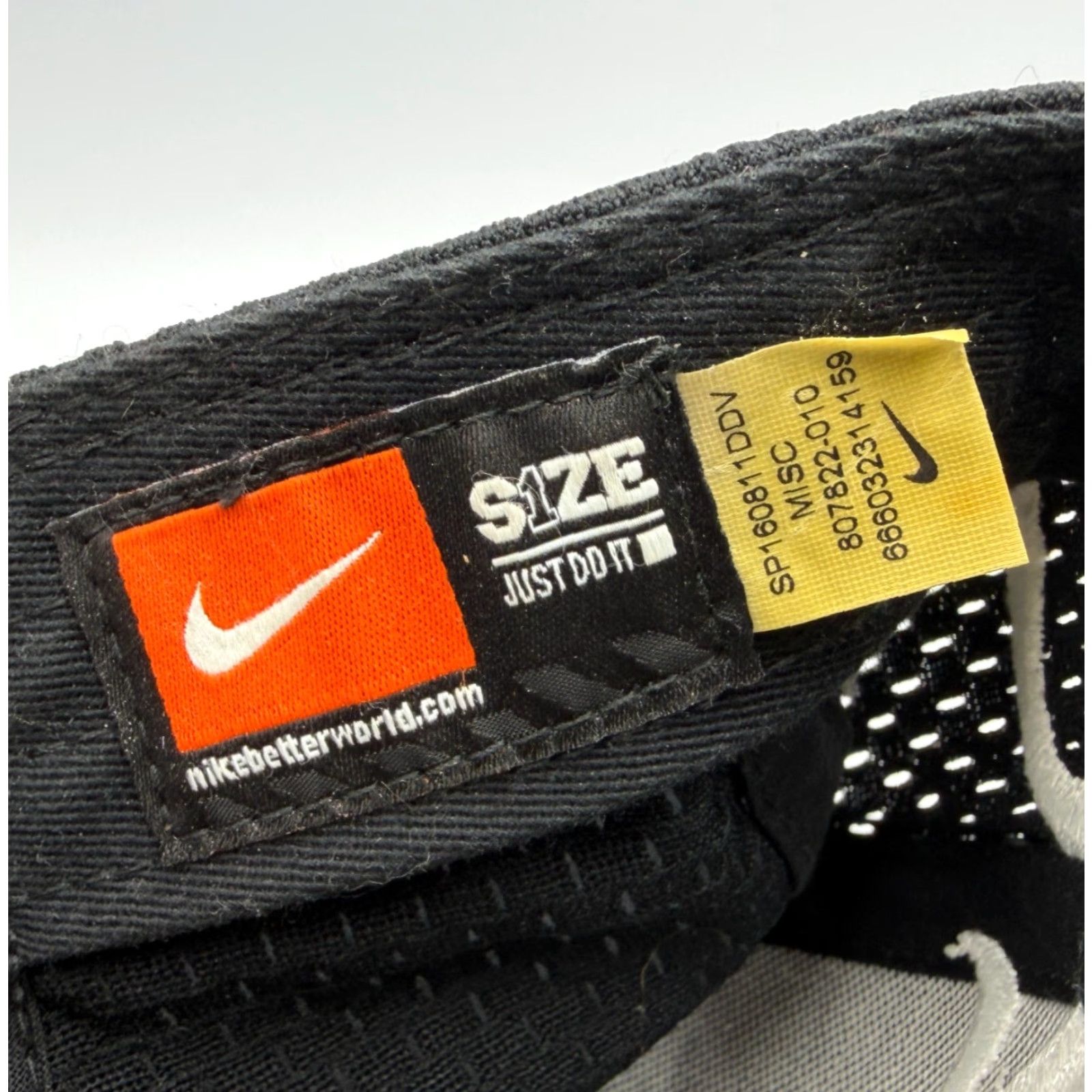 Nike Nike QT S Roshe PRO Snapback Hat 807822-010 Black Adjustable Japanese Cap Mens Hat Size ONE SIZE - 7 Thumbnail