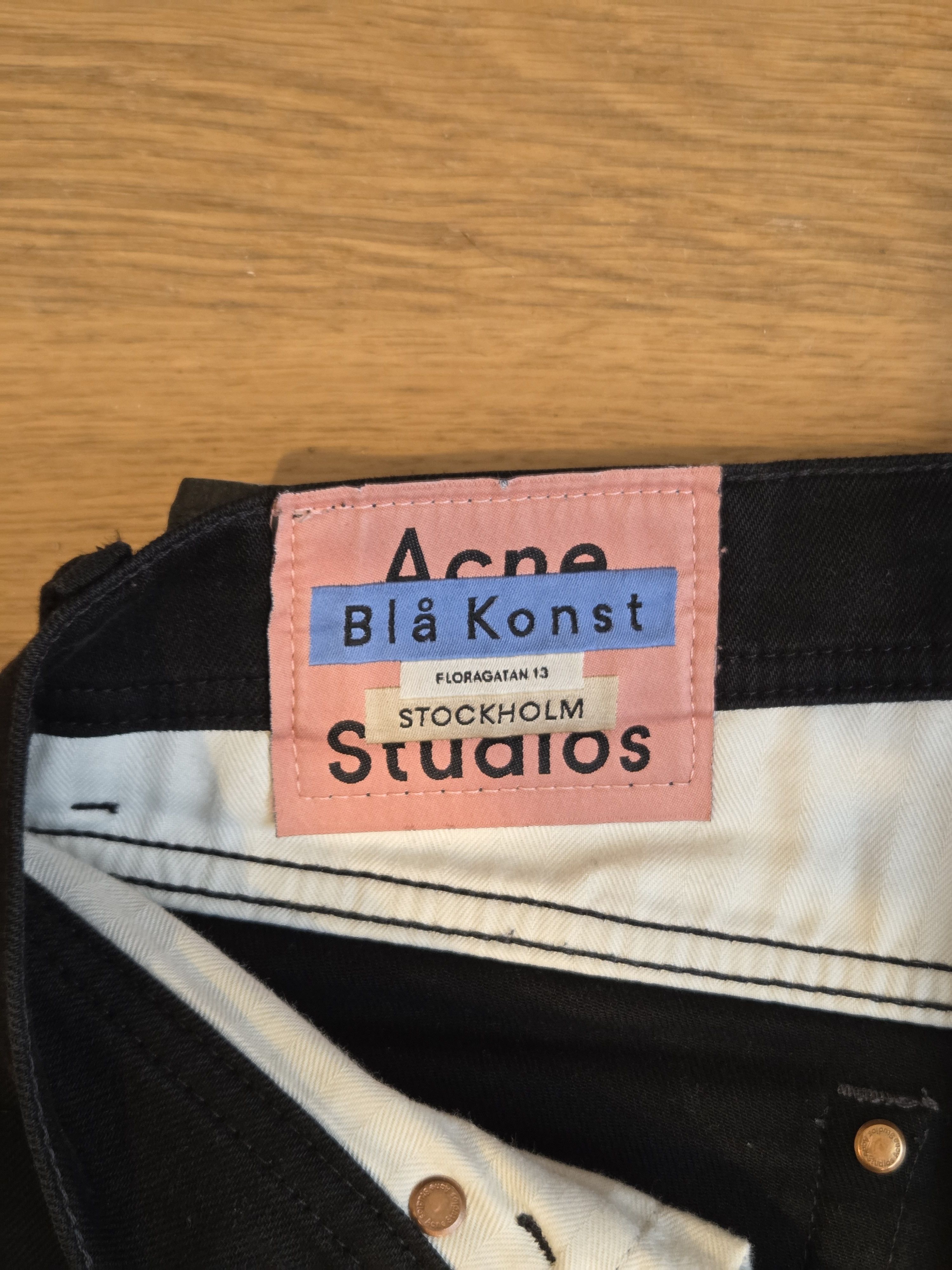 Acne Studios Acne Studios Bla Konst black skinny denim Size US 31 - 3 Thumbnail