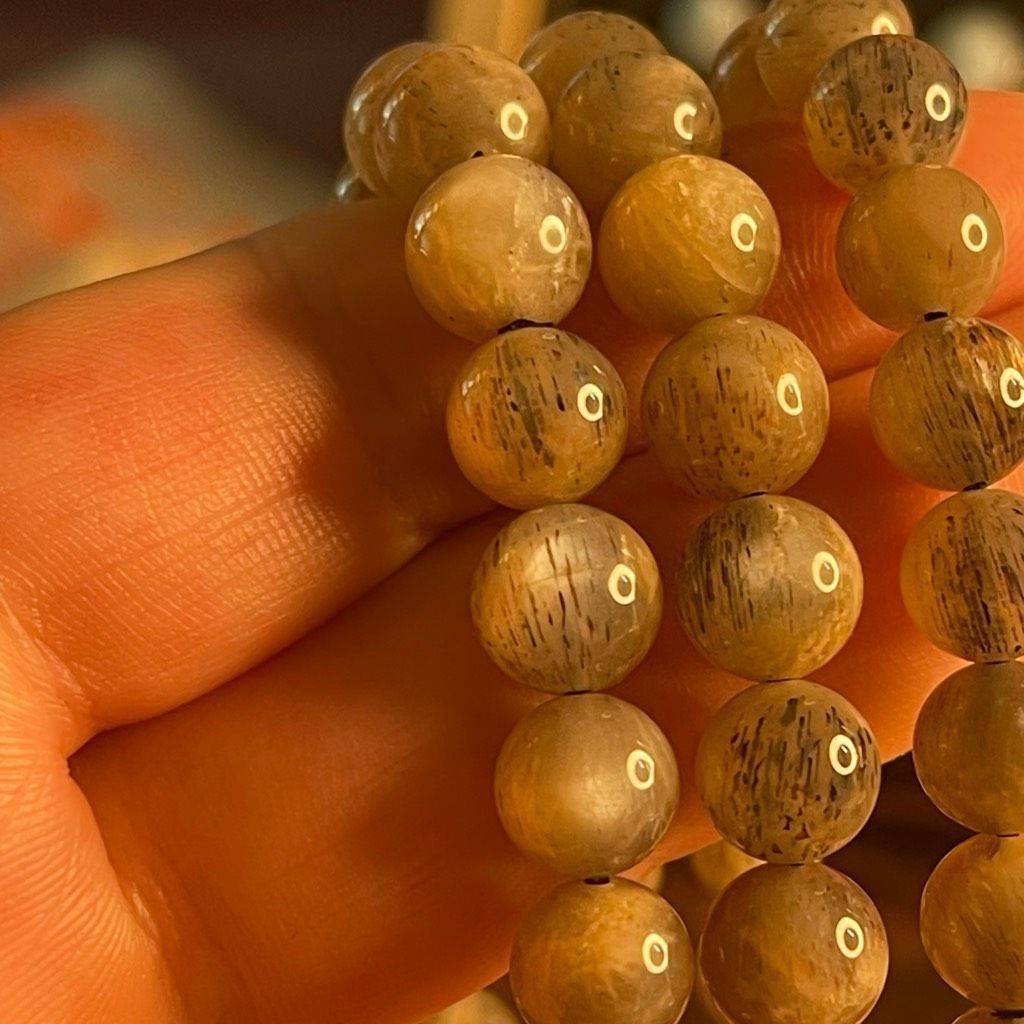 Other Skeleton skeletal moonstone stretch beaded bracelet 7” crystal healing beads 8mm ONE NEW Size ONE SIZE - 10 Thumbnail
