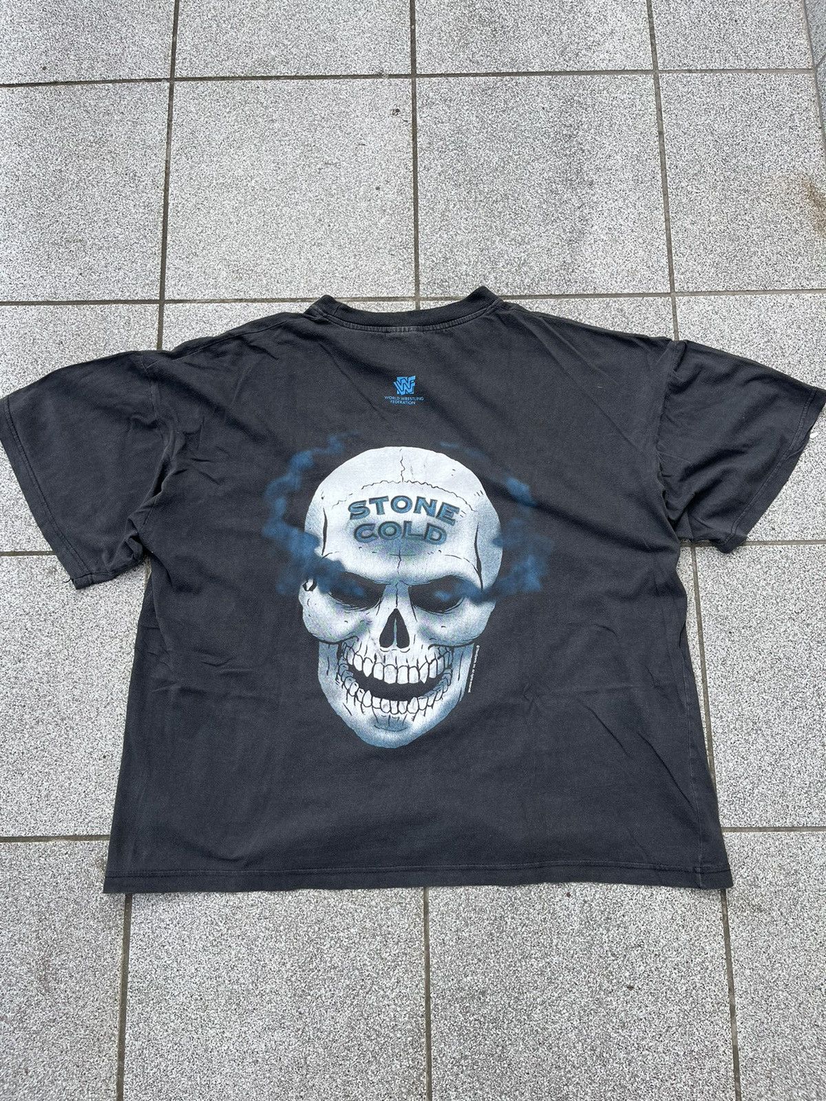Vintage × WWF Vintage Stone Cold 3:16 WWF Tee Washed Boxy Size US XL / EU 56 / 4 - 1 Thumbnail