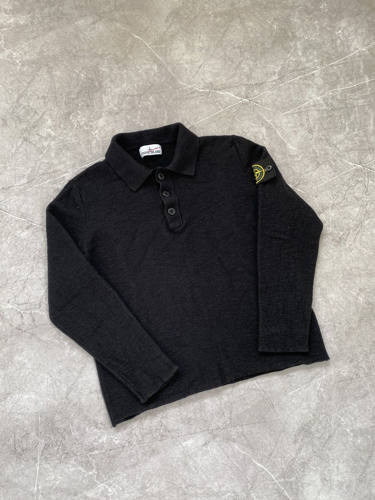Stone Island Rare Stone Island Junior 1/3 Button Nylon Wool Sweaters Y2K Size US XXS / EU 40 - 1 Thumbnail