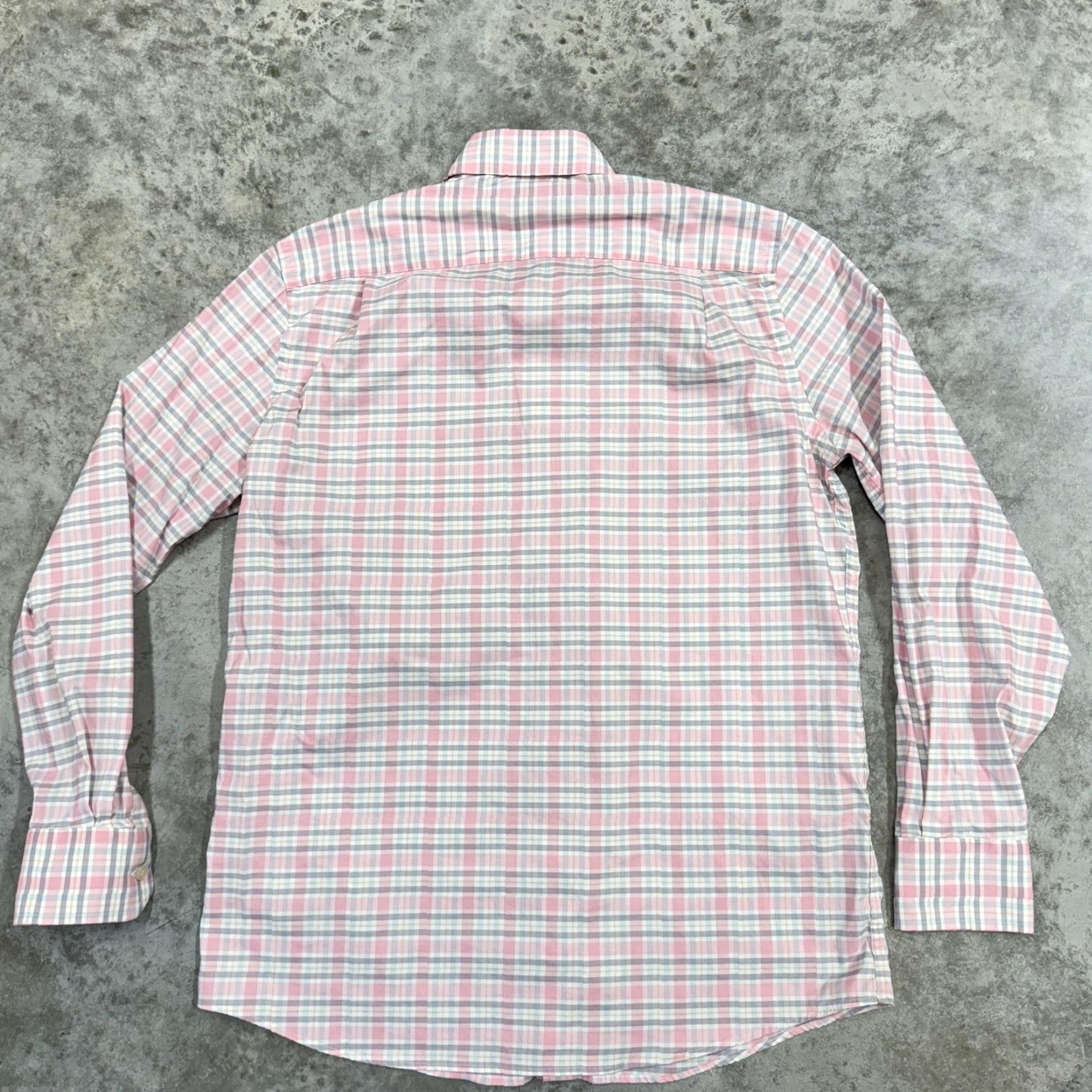 CO Southern Point Co Shirt Mens Small Pink Blue Plaid Button-Down Long Sleeve Dog Pattern Embroidered Pocketed Vintage 20 Years & Older Size US S / EU 44-46 / 1 - 5 Thumbnail