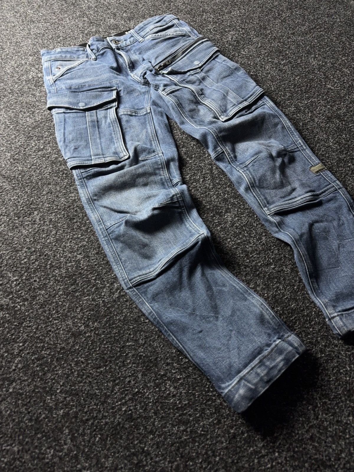 G-Star Avant Garde Japanese G-Star RAW 3D Utility Cargo Jeans W30 Size US 30 / EU 46 - 2 Thumbnail