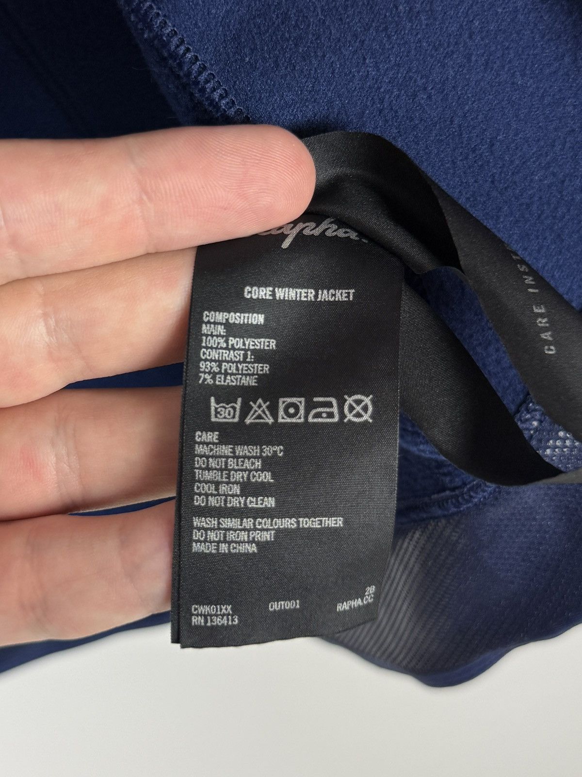 Rapha Rapha Navy Cycling Fleece Lined Core Winter Jacket M Size US M / EU 48-50 / 2 - 11 Thumbnail