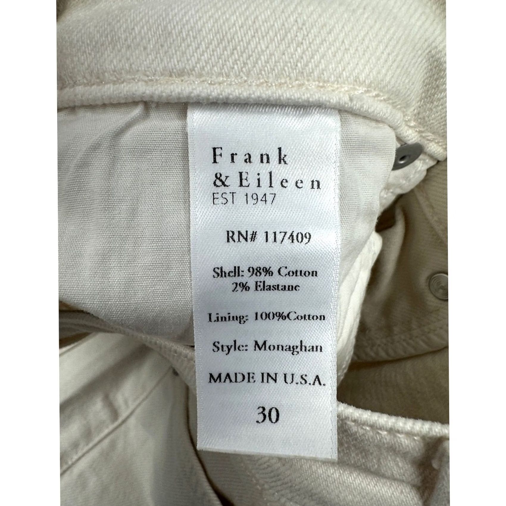 Frank & Eileen Frank & Eileen Monaghan High Rise Straight Mom Raw Hem Jeans - 30 Size 30" / US 8 / IT 44 - 8 Thumbnail