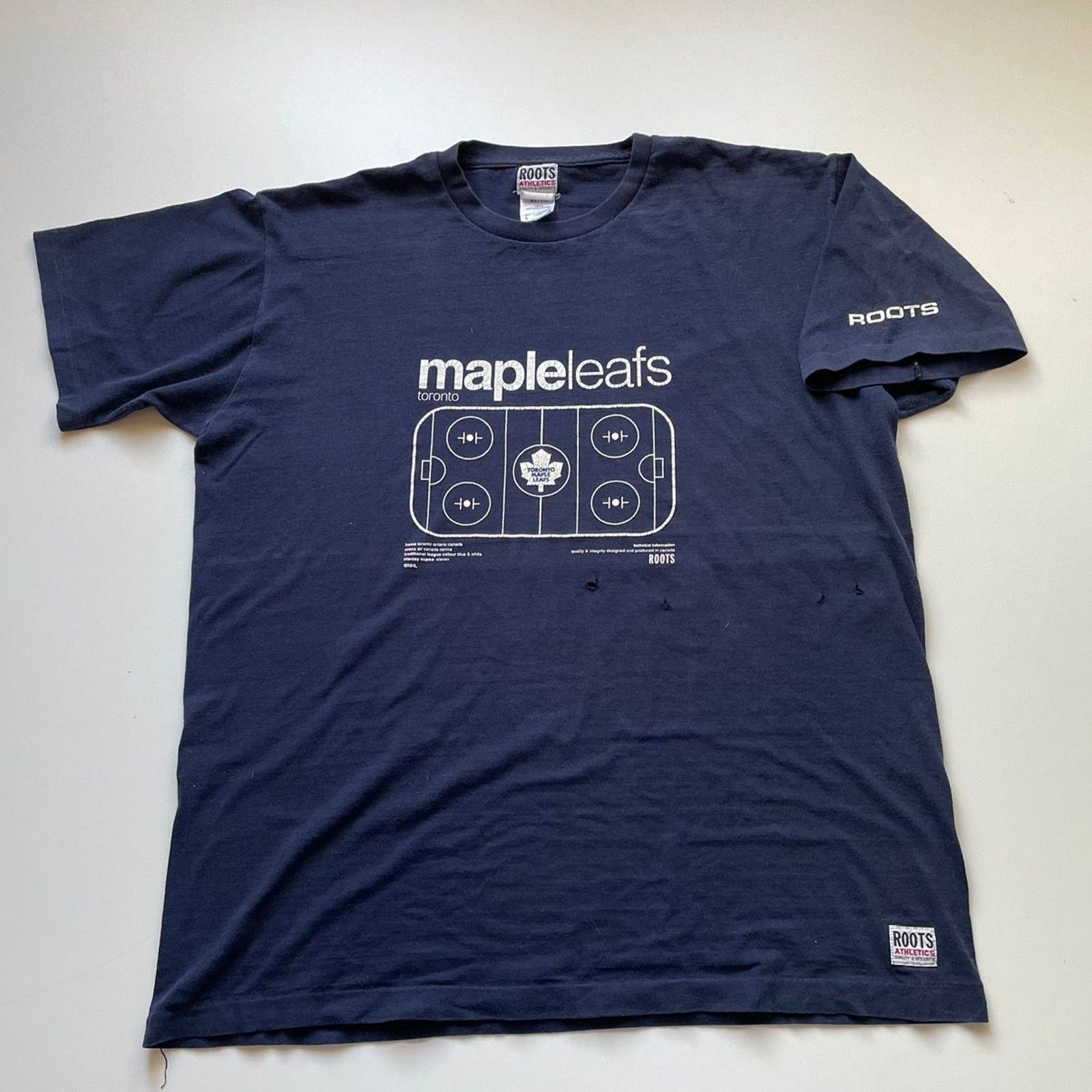NHL Vintage 90s Toronto Maple Leafs NHL T Shirt XXL Roots Rare Size US XXL / EU 58 / 5 - 1 Thumbnail