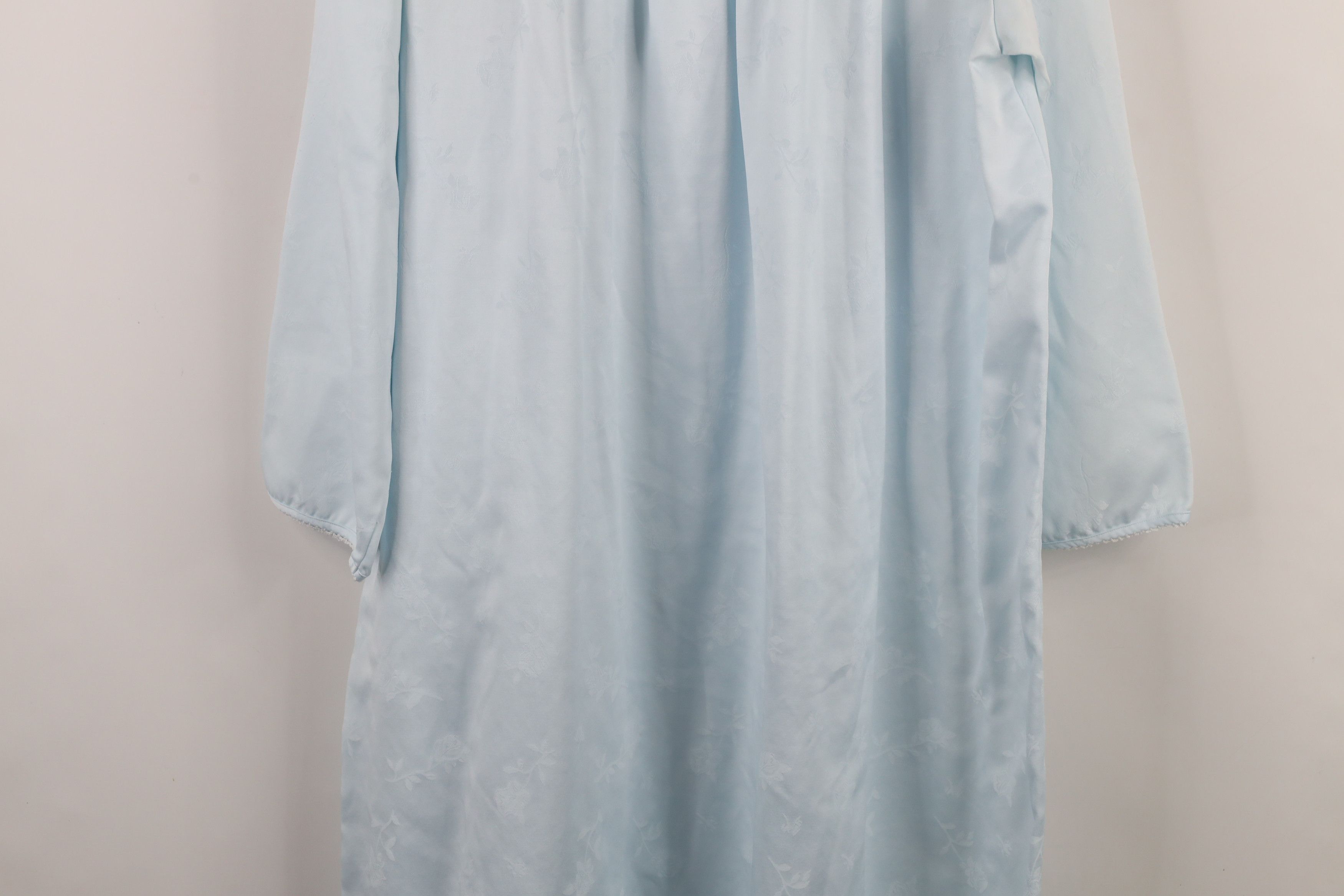 Vintage Vintage 90s Miss Elaine Lace Long Sleeve Sleep Night Gown Size M / US 6-8 / IT 42-44 - 13 Thumbnail