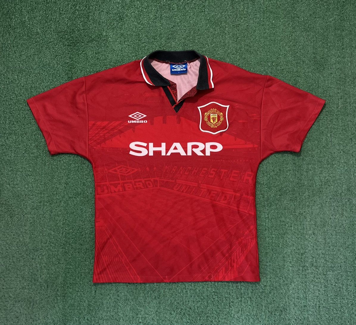 Umbro × Vintage Manchester United Soccer Jersey 94/96 Vintage Rare Size US XS / EU 42 / 0 - 1 Thumbnail