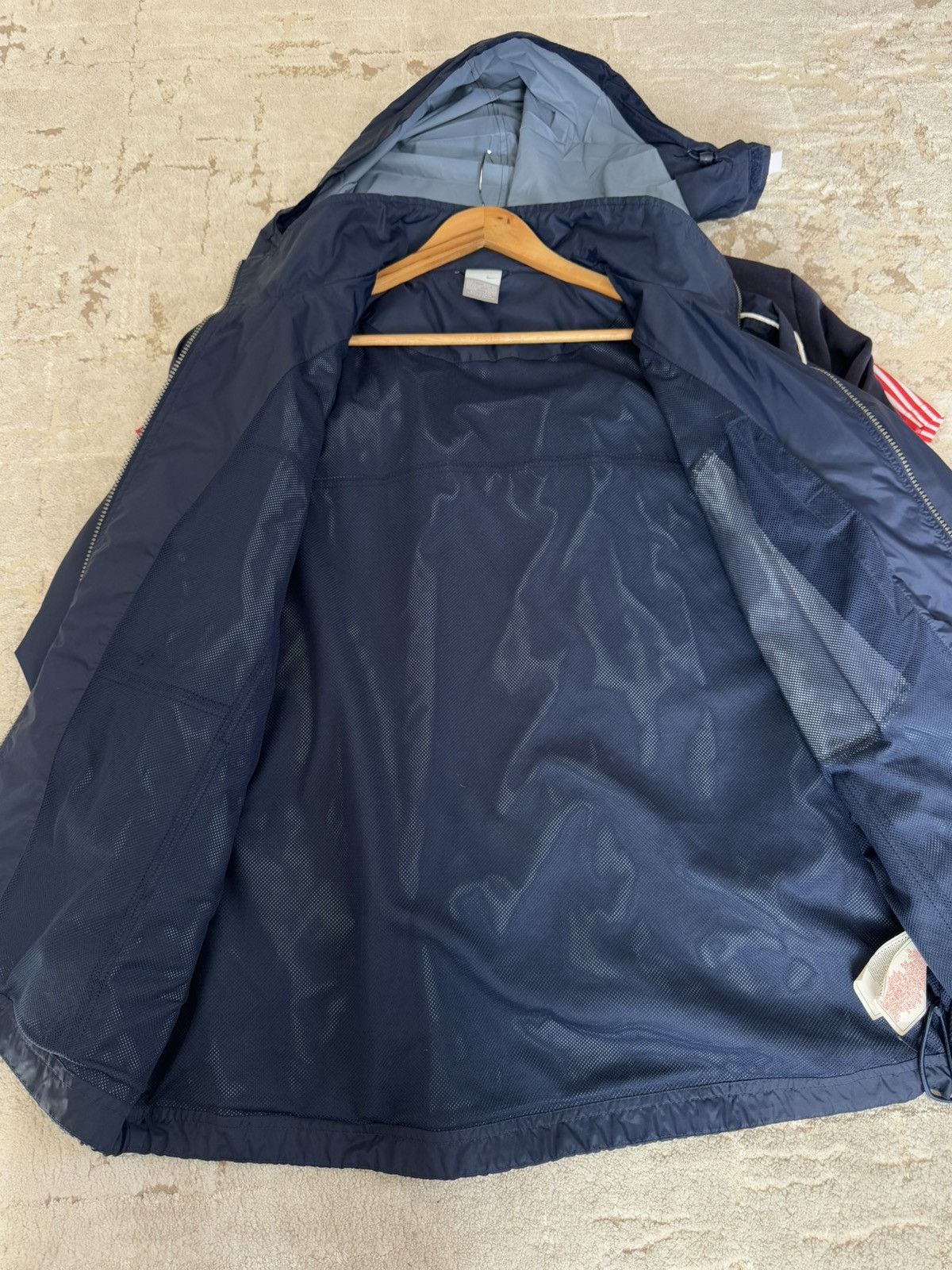 Nike × Vintage Nike Vintage Nylon Track Windbreaker Jacket Navy Drill Y2K Size US L / EU 52-54 / 3 - 15 Thumbnail