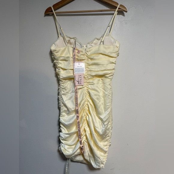 Other Oh Polly Satin Cowl Ruched Mini Dress – (Size 10) Size L / US 10 / IT 46 - 6 Thumbnail