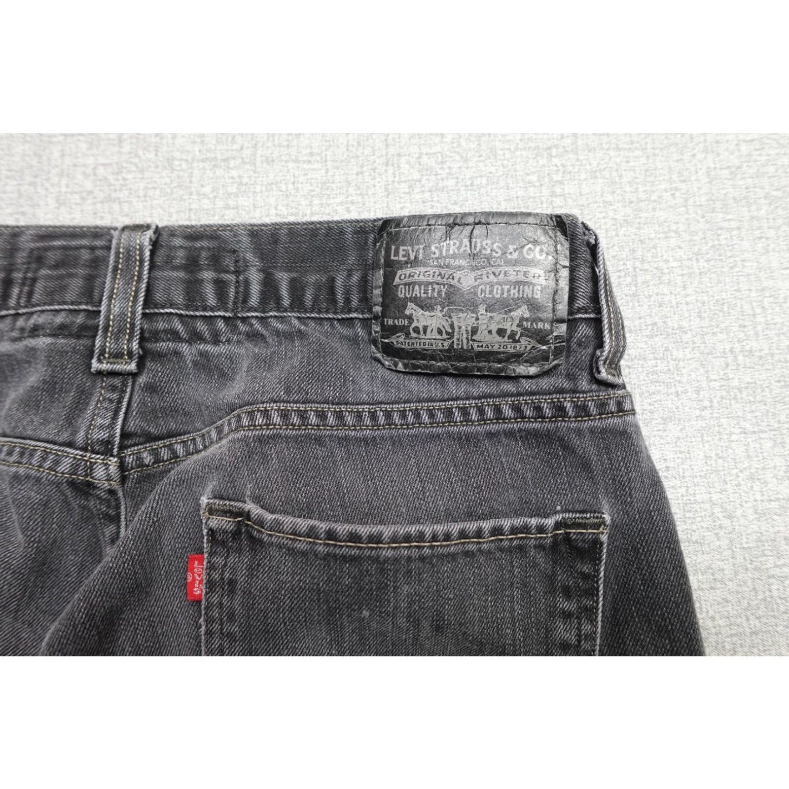 Levi's Levi's 511 Skinny Jeans Mens 33x30 Gray Wash Denim Pants Zip Fly Pocket Trims Leather Back Patch 5-Pocket Size US 33 - 2 Thumbnail