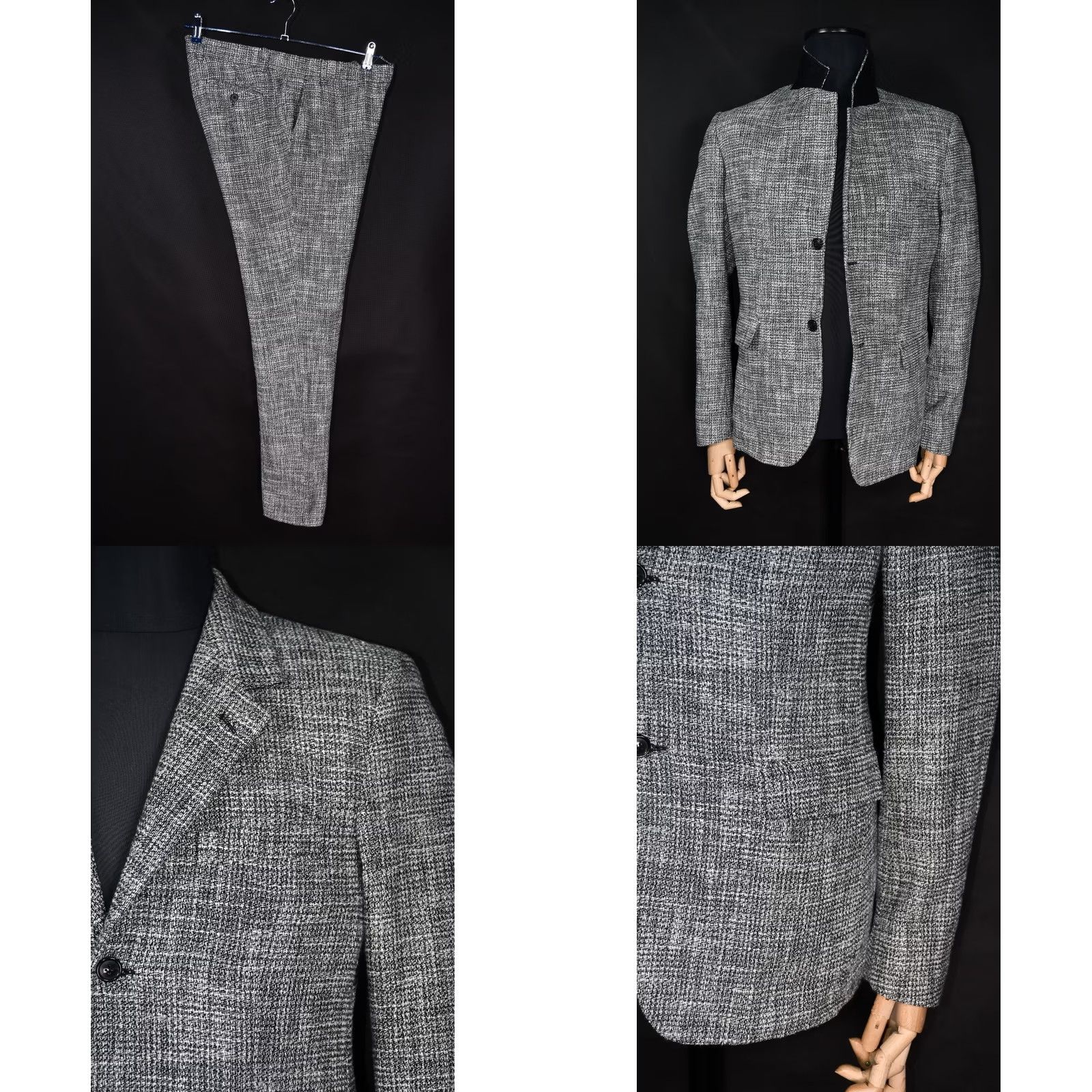 Our Legacy OUR LEGACY BASKETWEAVE FLAME SHIRT 46 GRAY, VINTAGE? Size 46R - 9 Thumbnail