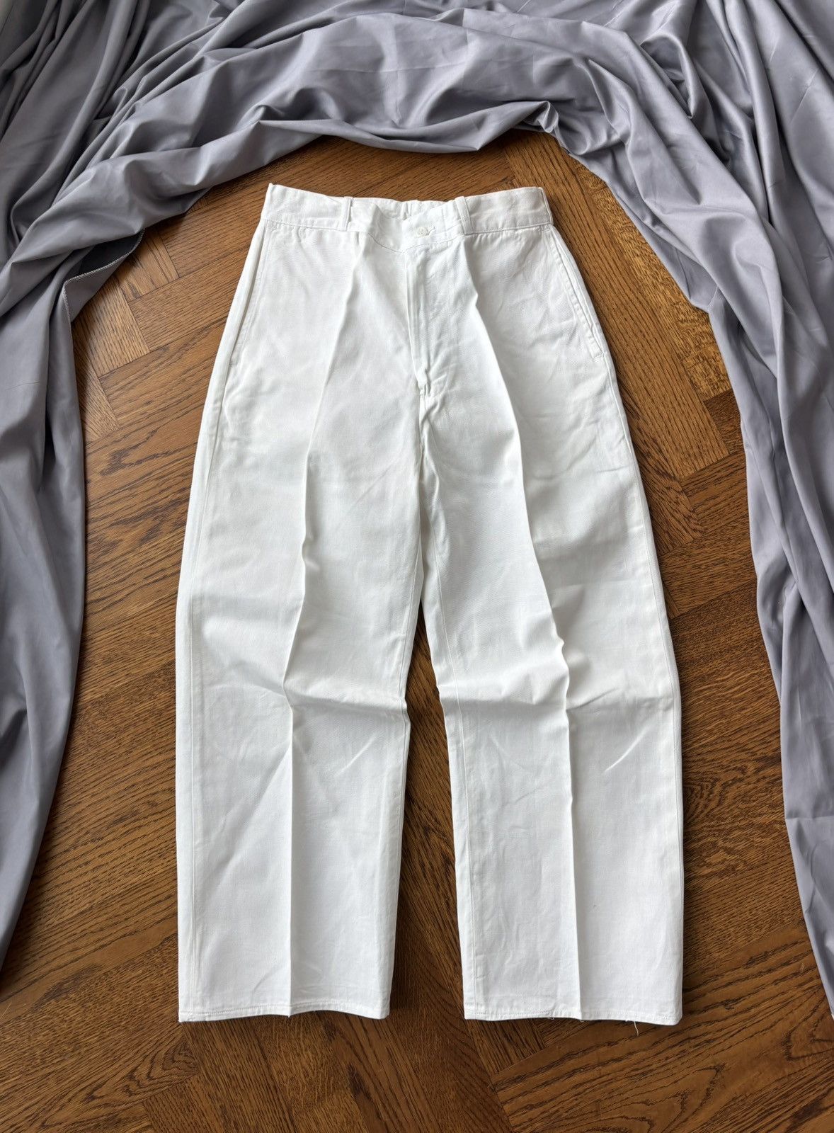 Vintage 1950s Trousers WW2 Vintage Military Dress Pants RCN Navy Uni Size US 27 - 20 Thumbnail