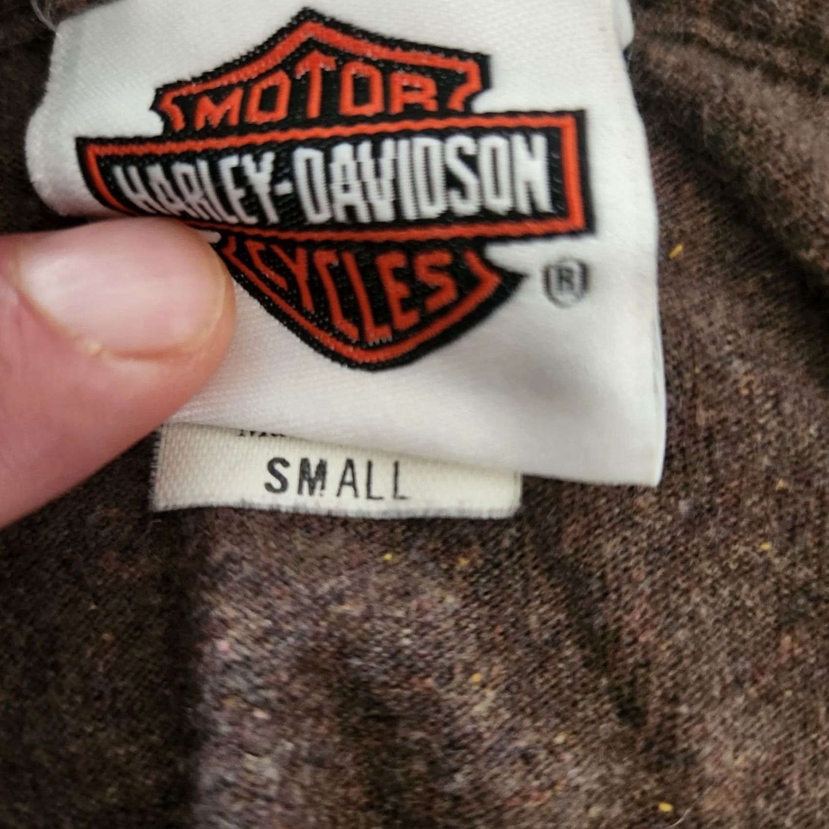 Harley Davidson Harley-Davidson Shirt Graphic Print Brown Logo Mens Large Regular Crew Neck Long Sleeve Vintage No Size US S / EU 44-46 / 1 - 6 Thumbnail