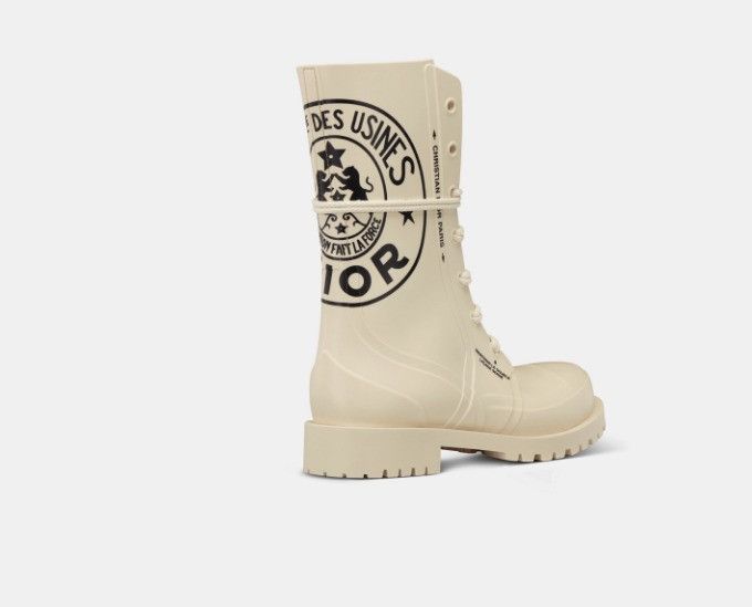 Dior o1w1db10425 KCI670EB Ankle Boots in Beige Size US 12 / IT 42 - 3 Thumbnail