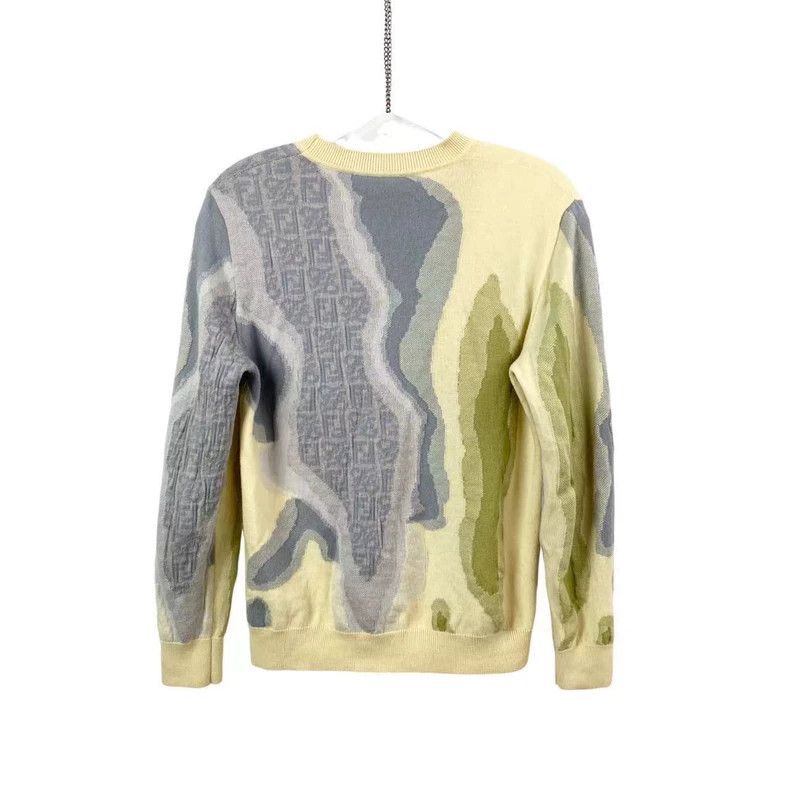 Fendi Fendi Colour-blocked knitted sweater Size US S / EU 44-46 / 1 - 2 Thumbnail