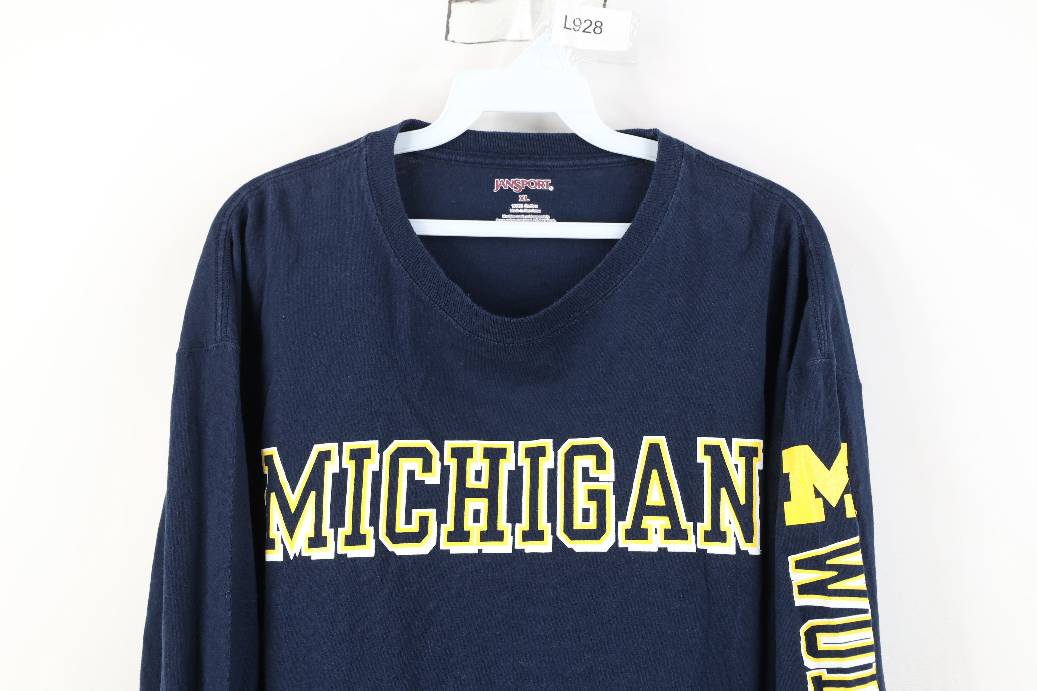 Jansport Vintage JanSport University of Michigan Long Sleeve T-Shirt Size US XL / EU 56 / 4 - 2 Thumbnail