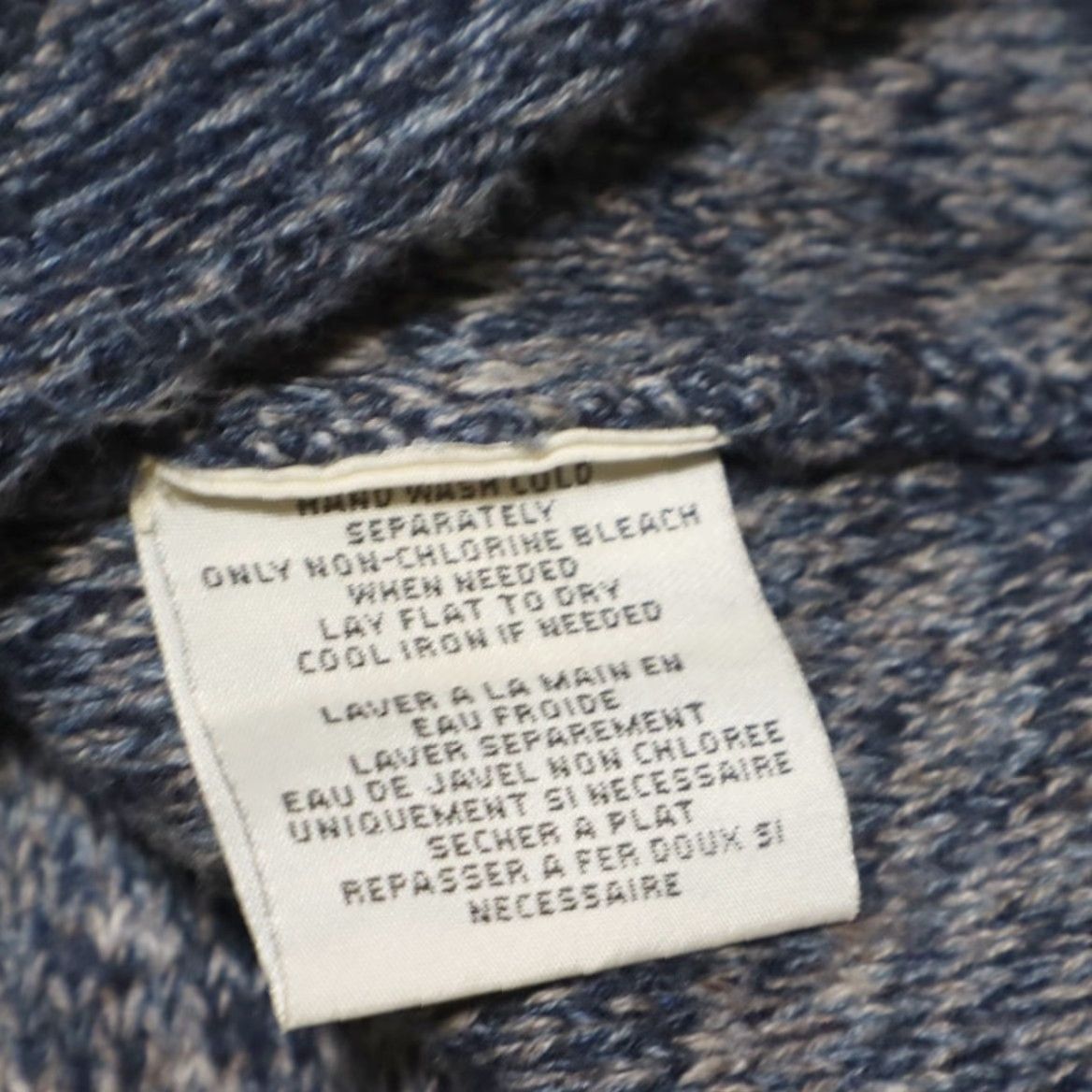 Ralph Lauren Demin Supply Ralph Lauren Full Zip Cardigan Solid Long Sleeve Blue Men's S Shirt Sweater Size US S / EU 44-46 / 1 - 7 Thumbnail