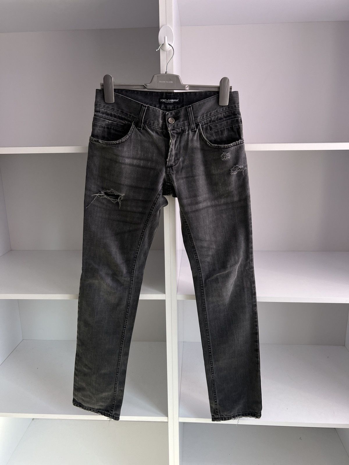 Dolce & Gabbana × Vintage Vintage Dolce Gabbana Black Archival Y2K pants Size US 32 / EU 48 - 5 Thumbnail