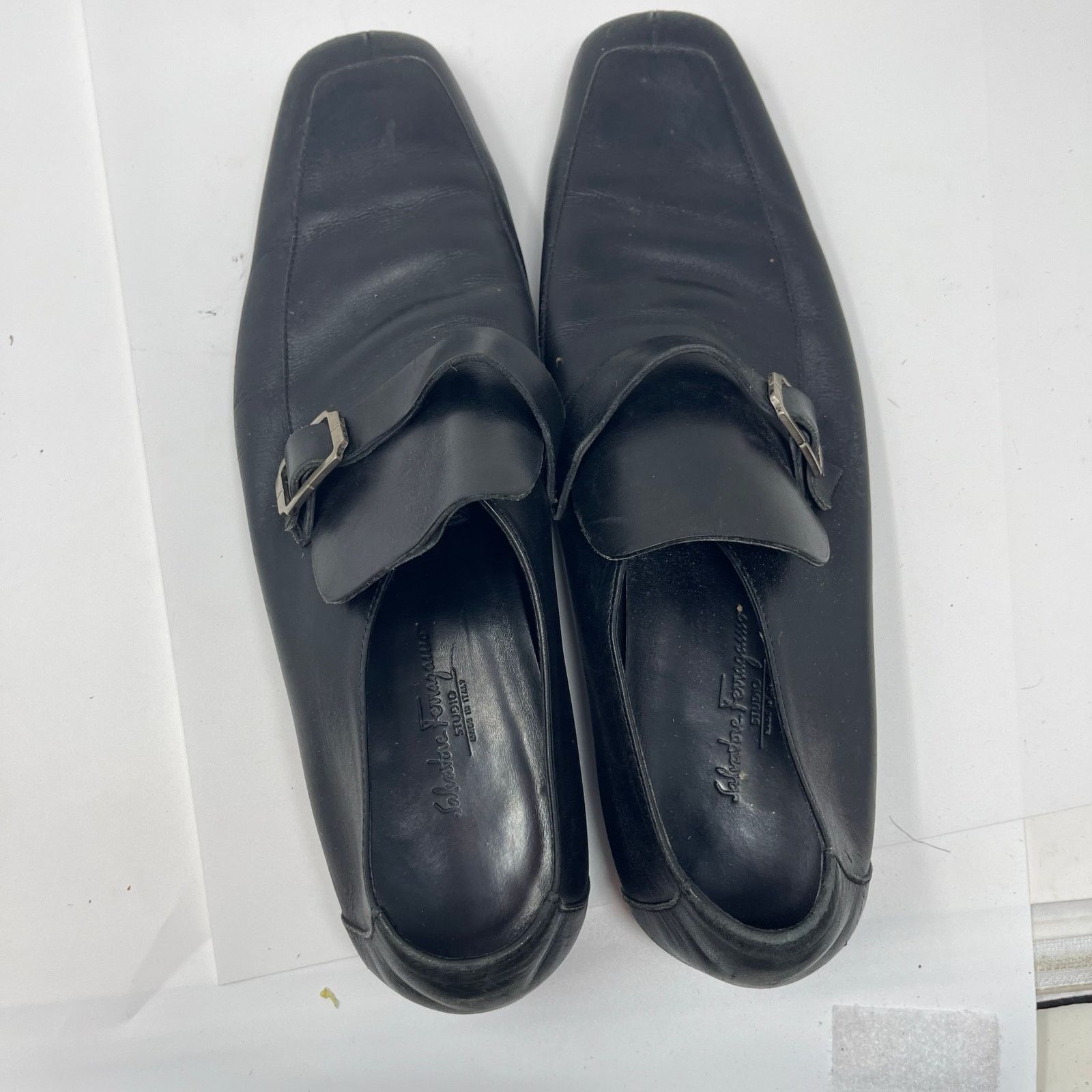 Salvatore Ferragamo Salvatore Ferragamo Men’s Slip On Black Leather Loafers 9.5 Size US 9.5 / EU 42-43 - 6 Thumbnail