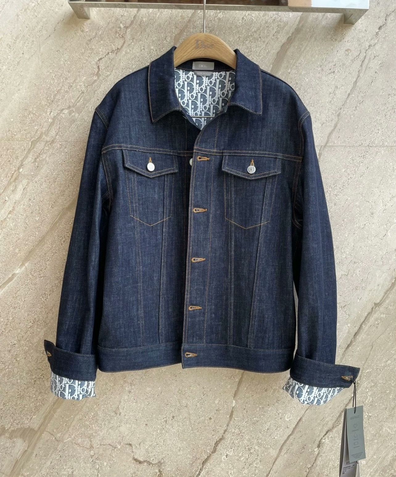 Dior Dior Classic Monogram Denim Jacket Size US L / EU 52-54 / 3 - 1 Thumbnail