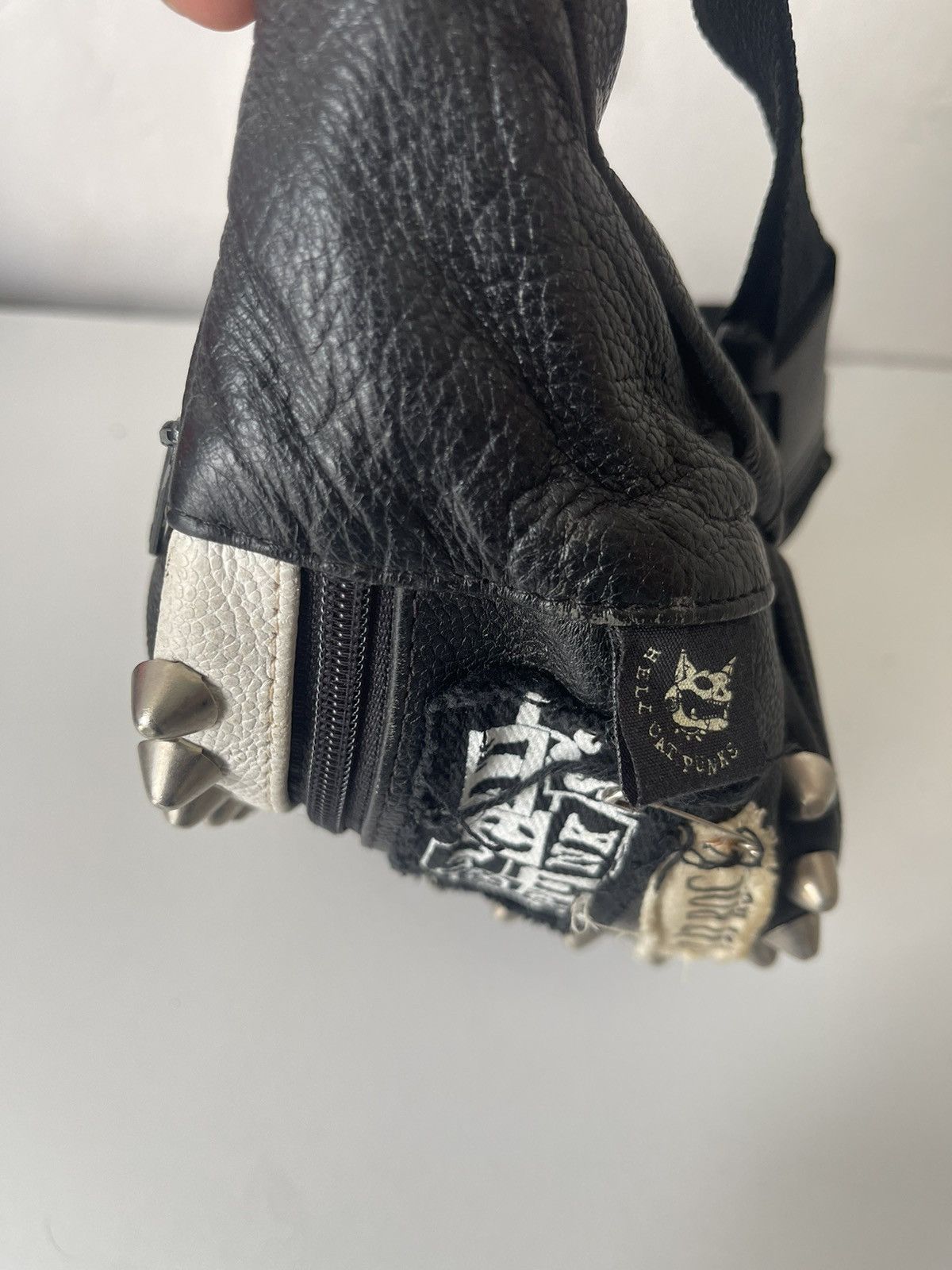 Japanese Brand Hellcat Punks Anarchic Studded Waistbag Size ONE SIZE - 4 Thumbnail