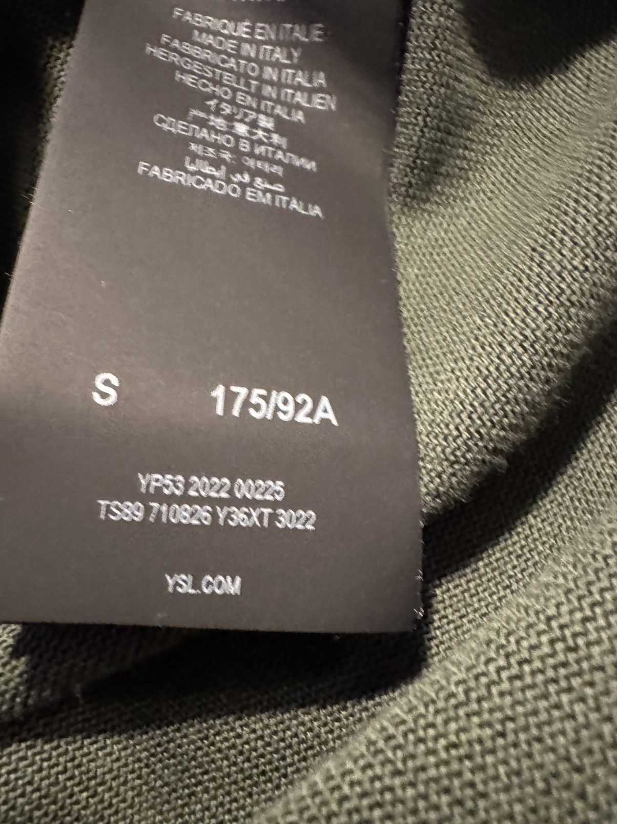 Saint Laurent Paris SAINT LAURENT tshirt sizes shown in photos by tape measure Size US S / EU 44-46 / 1 - 17 Thumbnail