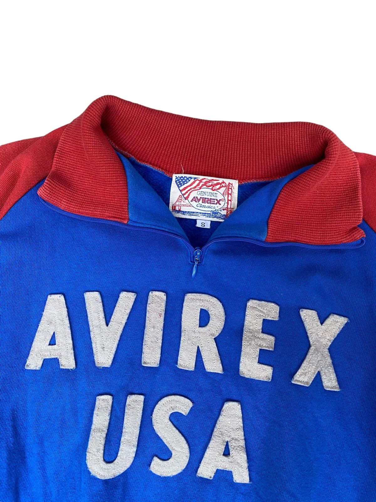 Avirex × Vintage Vintage Avirex USA Classic Half Zip Sweatshirt. #B9 Size US S / EU 44-46 / 1 - 2 Thumbnail