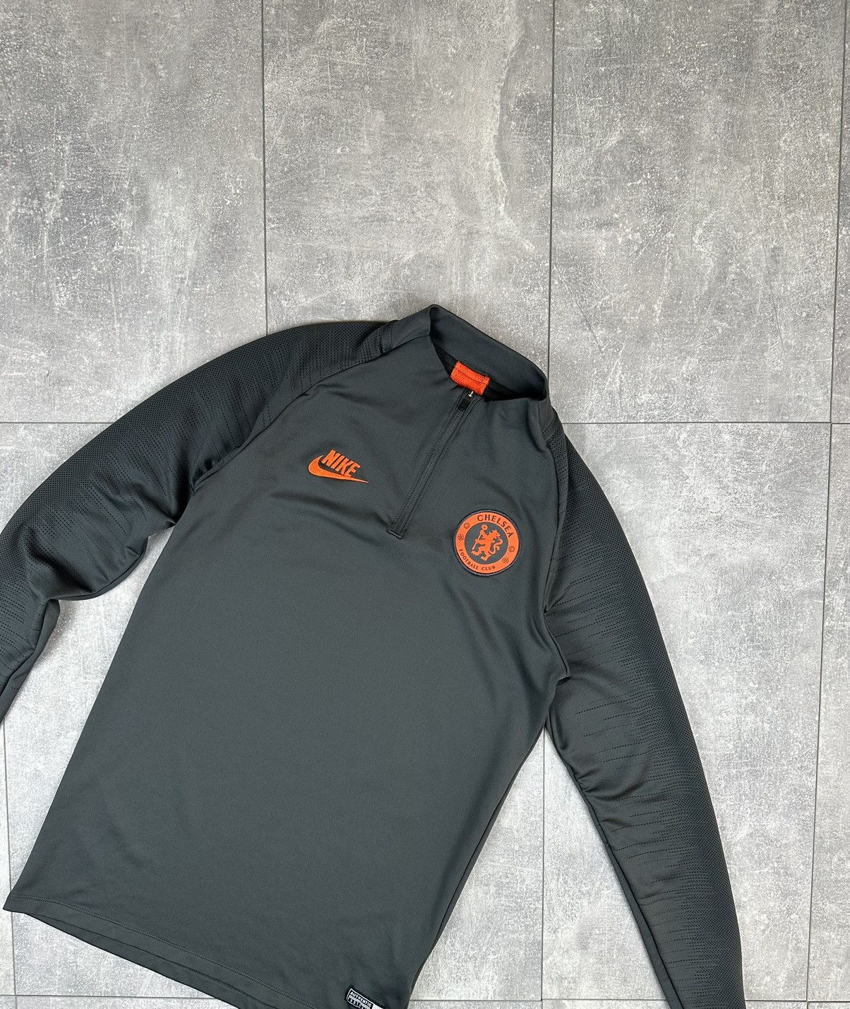 Nike Nike Chelsea Fc Silver 1/3 Zip Training Soccer Sweatshit Size US S / EU 44-46 / 1 - 5 Thumbnail