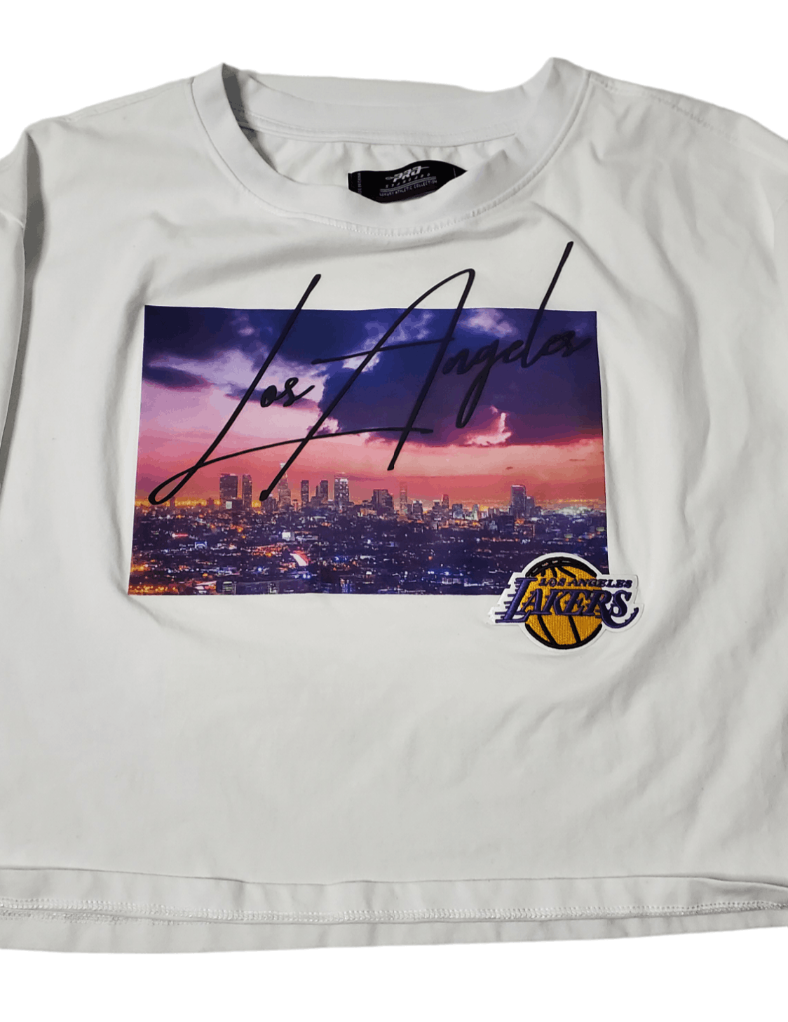 NBA × Vintage Los Angeles Lakers Skyline Croptop Size L / US 10 / IT 46 - 2 Thumbnail