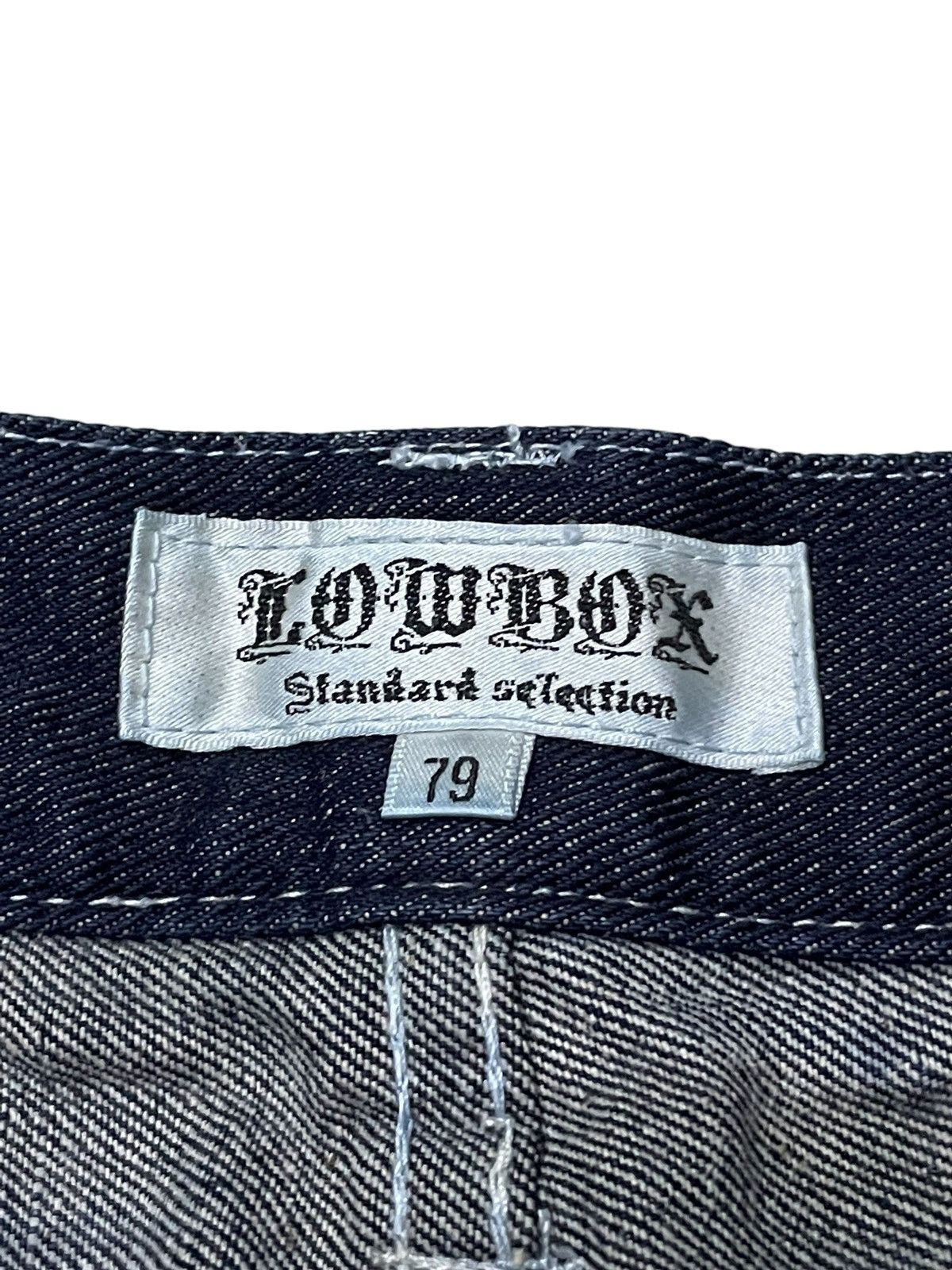 GOSTAR DE FUGA × LOWBOX Lowbox Japan Indigo Wash Contrast Stitched Straight Jeans Size US 31 - 22 Thumbnail