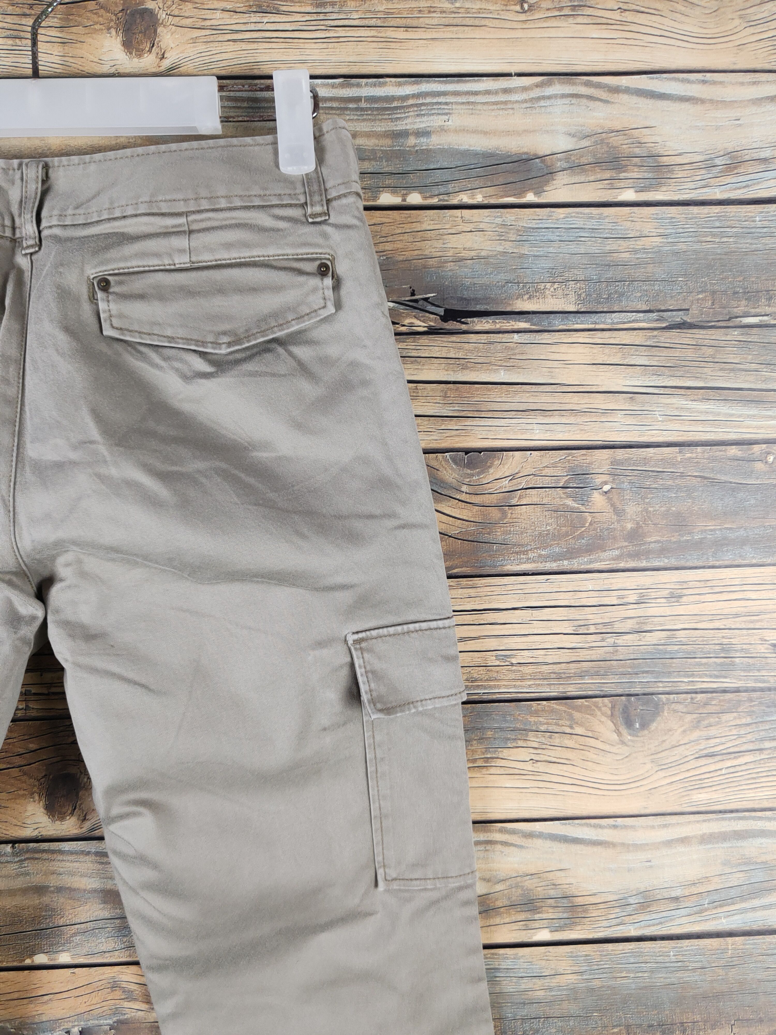 Melrose DL Melrose Claire Beige Multipocket Cargo Pants #1138 Size 28" / US 6 / IT 42 - 10 Thumbnail