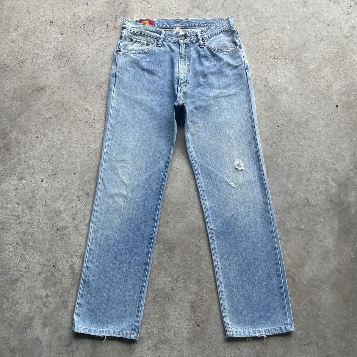 image of Vintage Edwin Light Wash Faded Jeans Denim Pants W31X30 in Light Blue Wash, Men's