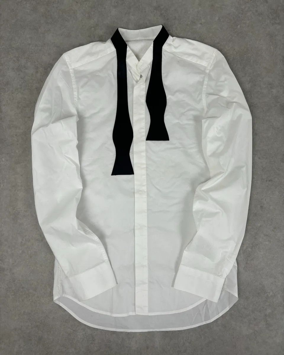 Maison Margiela Maison Margiela H&M White Trompe L’oeil Tie Shirt Size US XS / EU 42 / 0 - 1 Thumbnail