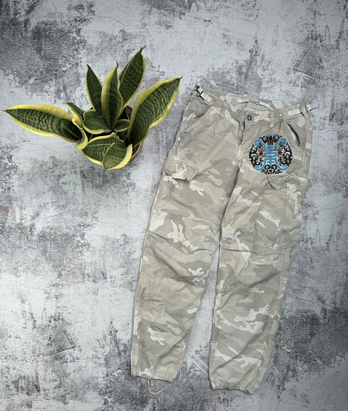 Japanese Brand Vintage Rare Y2K Japanese Rare Camo Da-Nang Cargo Pants Size US 30 / EU 46 - 2 Thumbnail